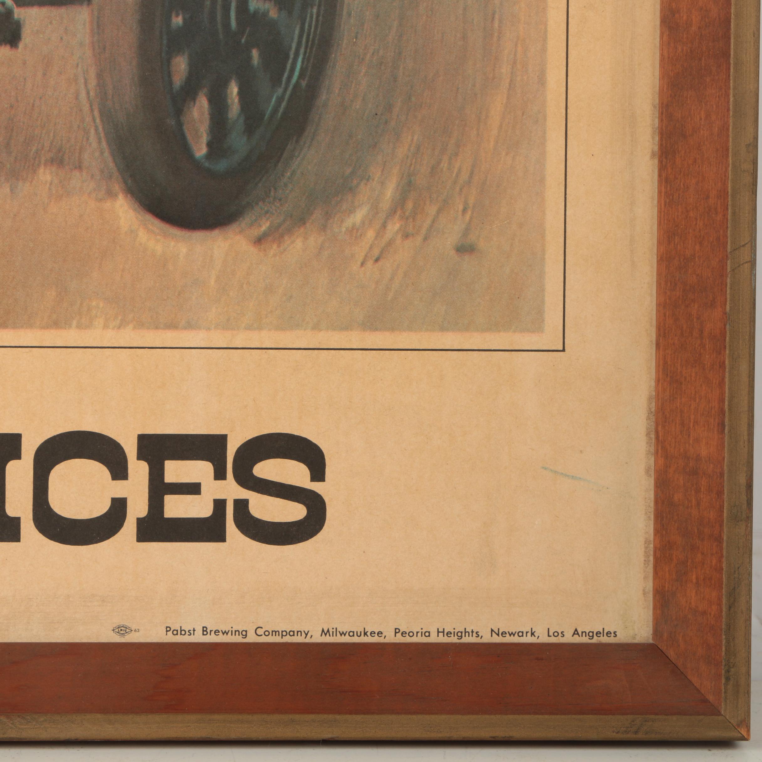 Vintage Pabst Blue Ribbon Advertisement