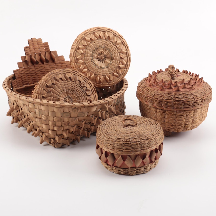 Northeast Native American Woven Baskets