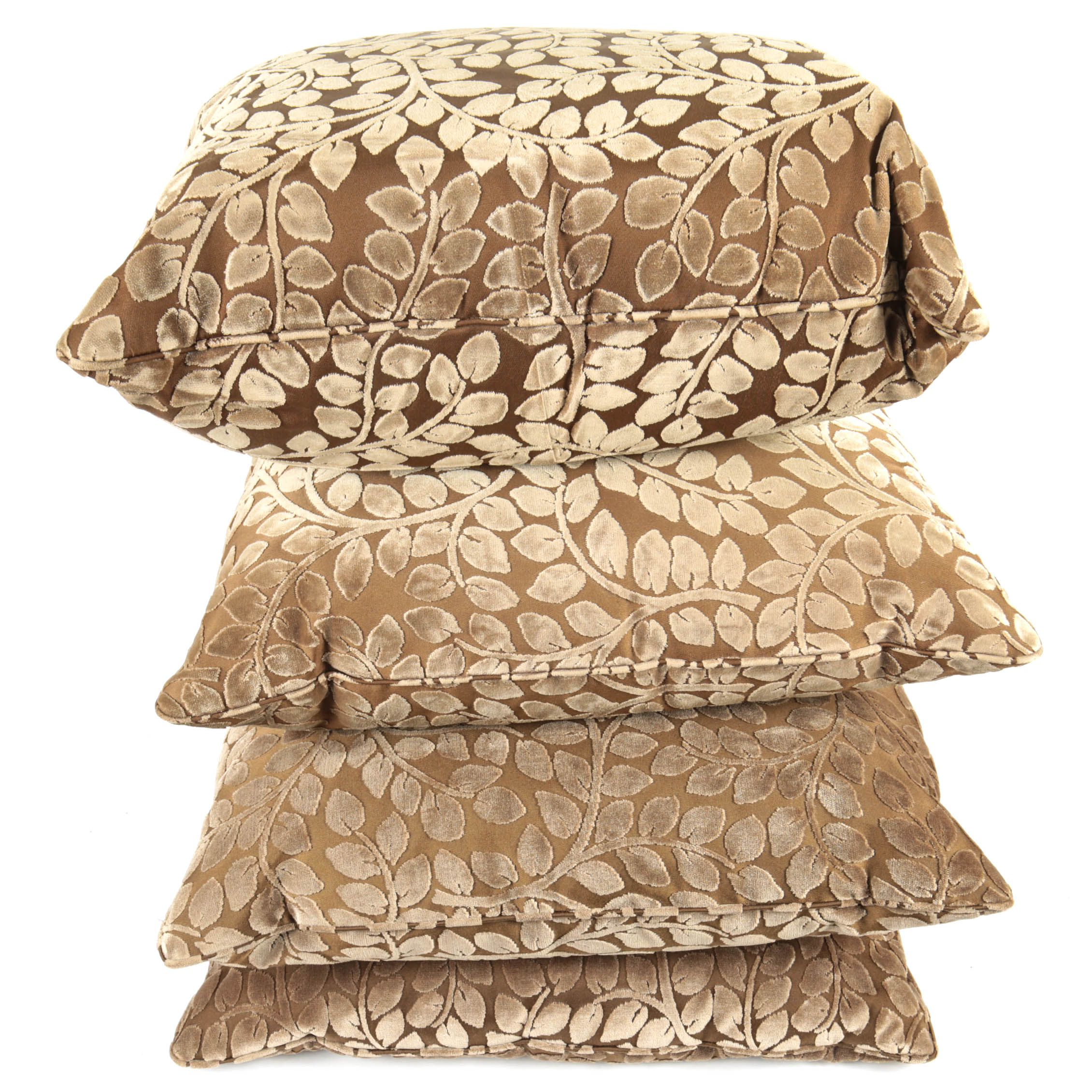 Set of Matching Decorative Velveteen Pillows