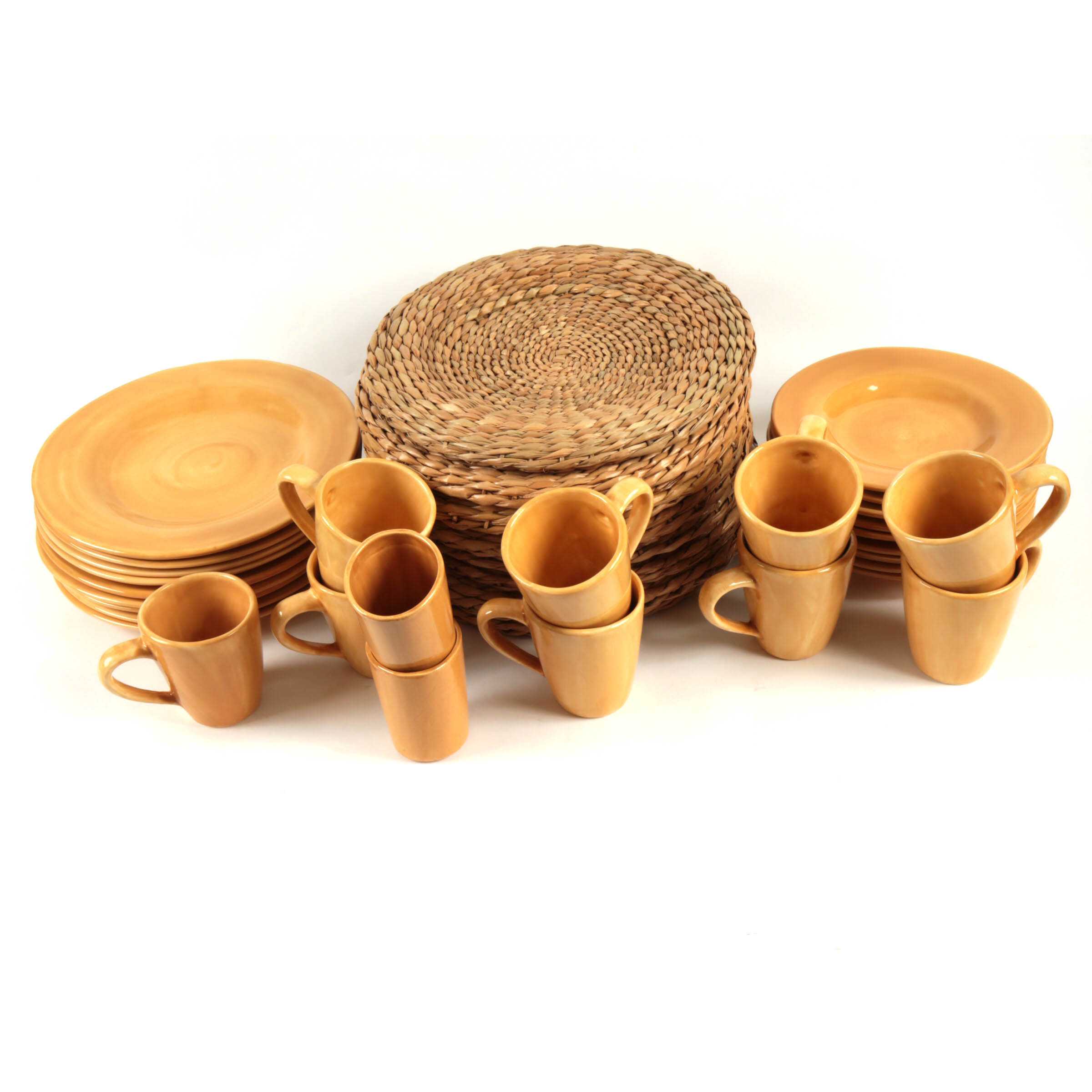 Pottery Barn "Sausalito" Mexican Dinnerware and Placemats