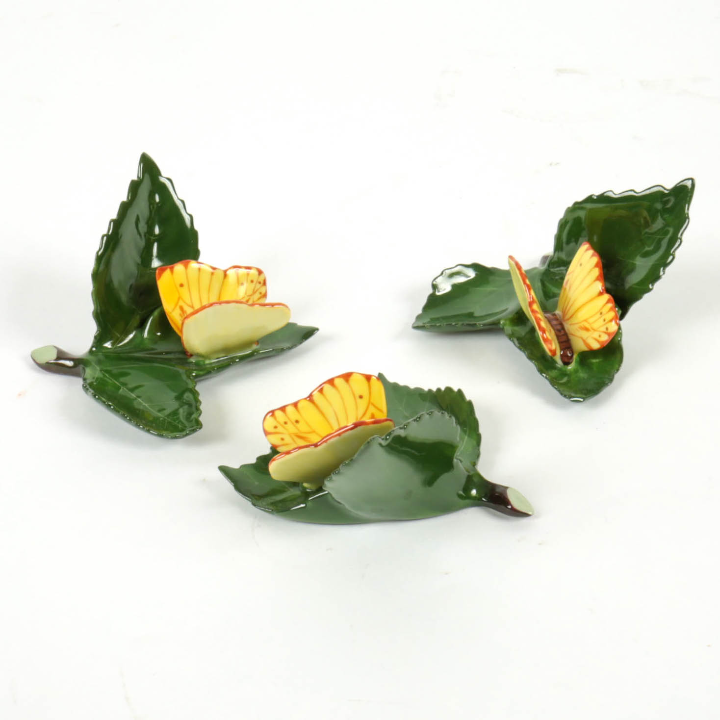 Group of Herend Hungary Placecard Holder Figurines