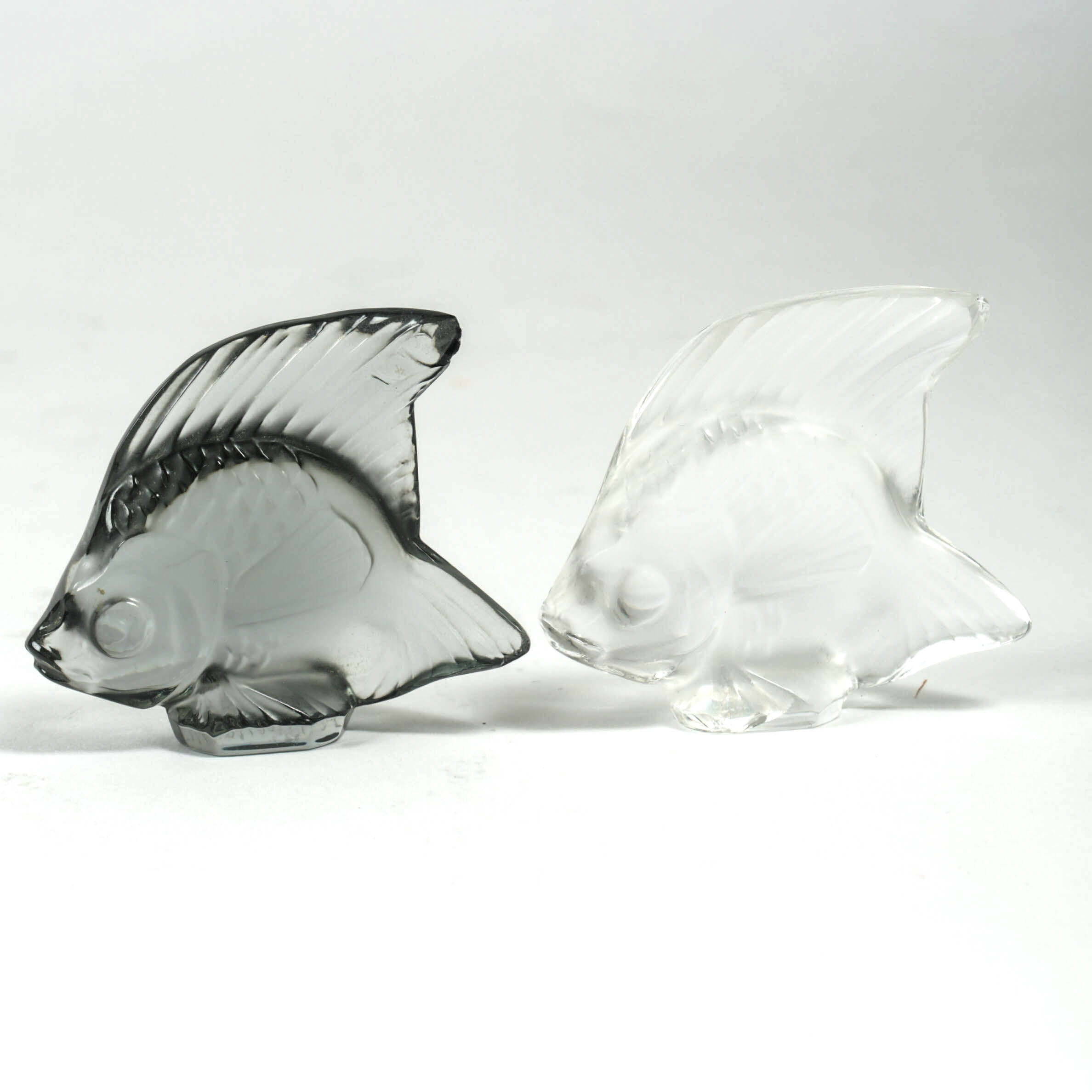 Group of Lalique Crystal "Fish" Figurines
