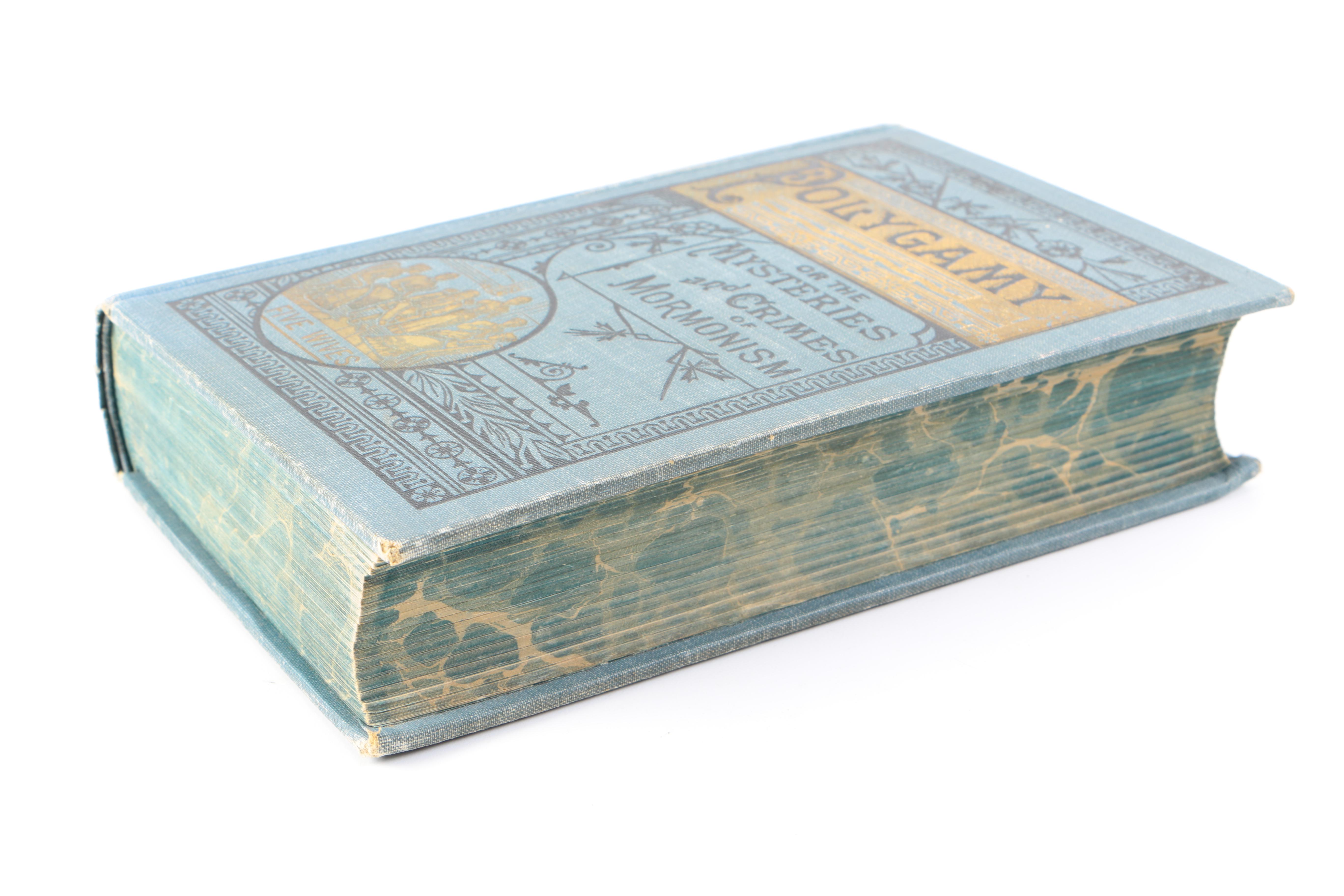 Antique "Polygamy, or the Mysteries and Crimes of Mormonism" by J. H. Beadle