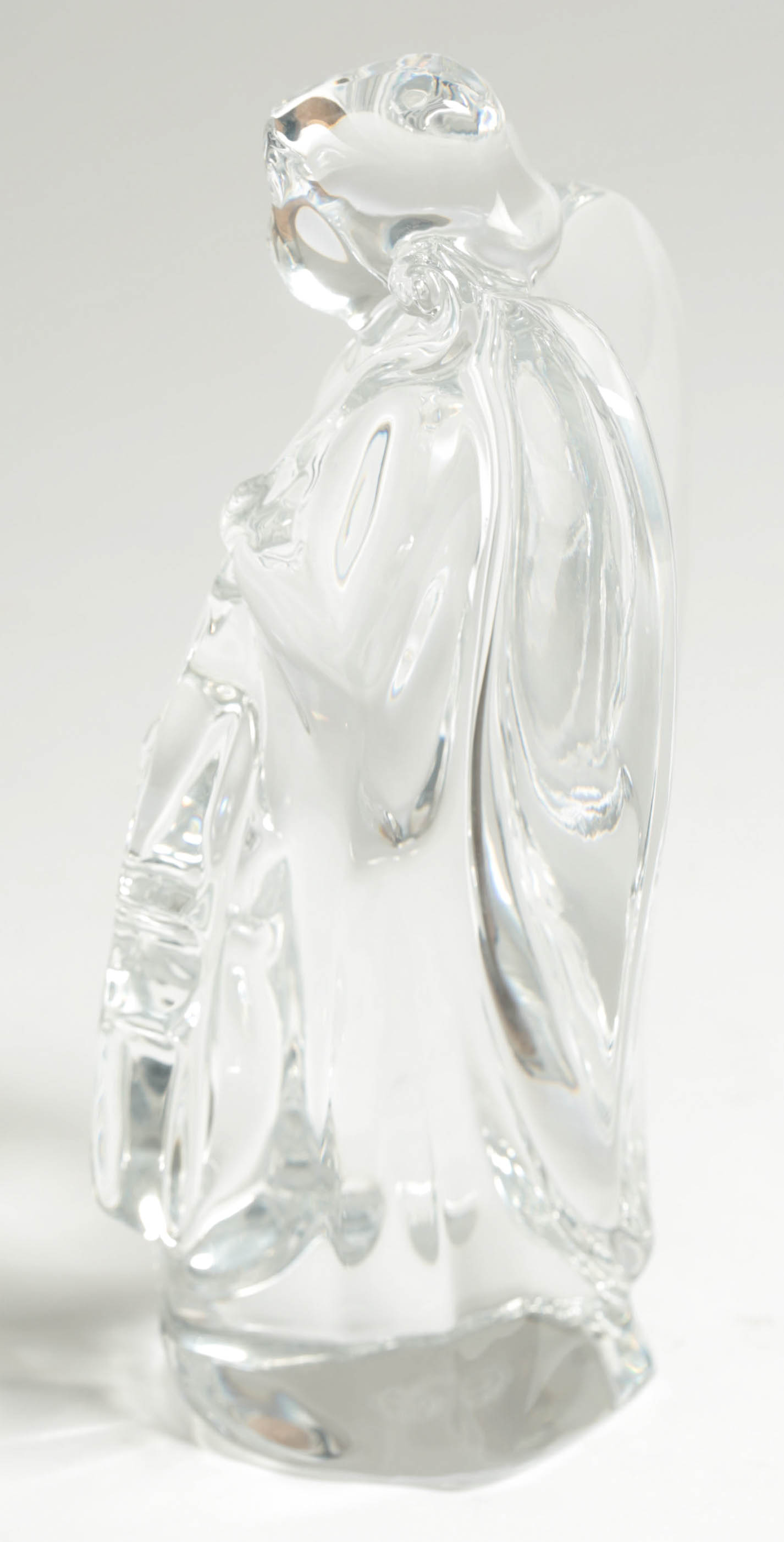 Baccarat "Angel with Cello" Crystal Figurine
