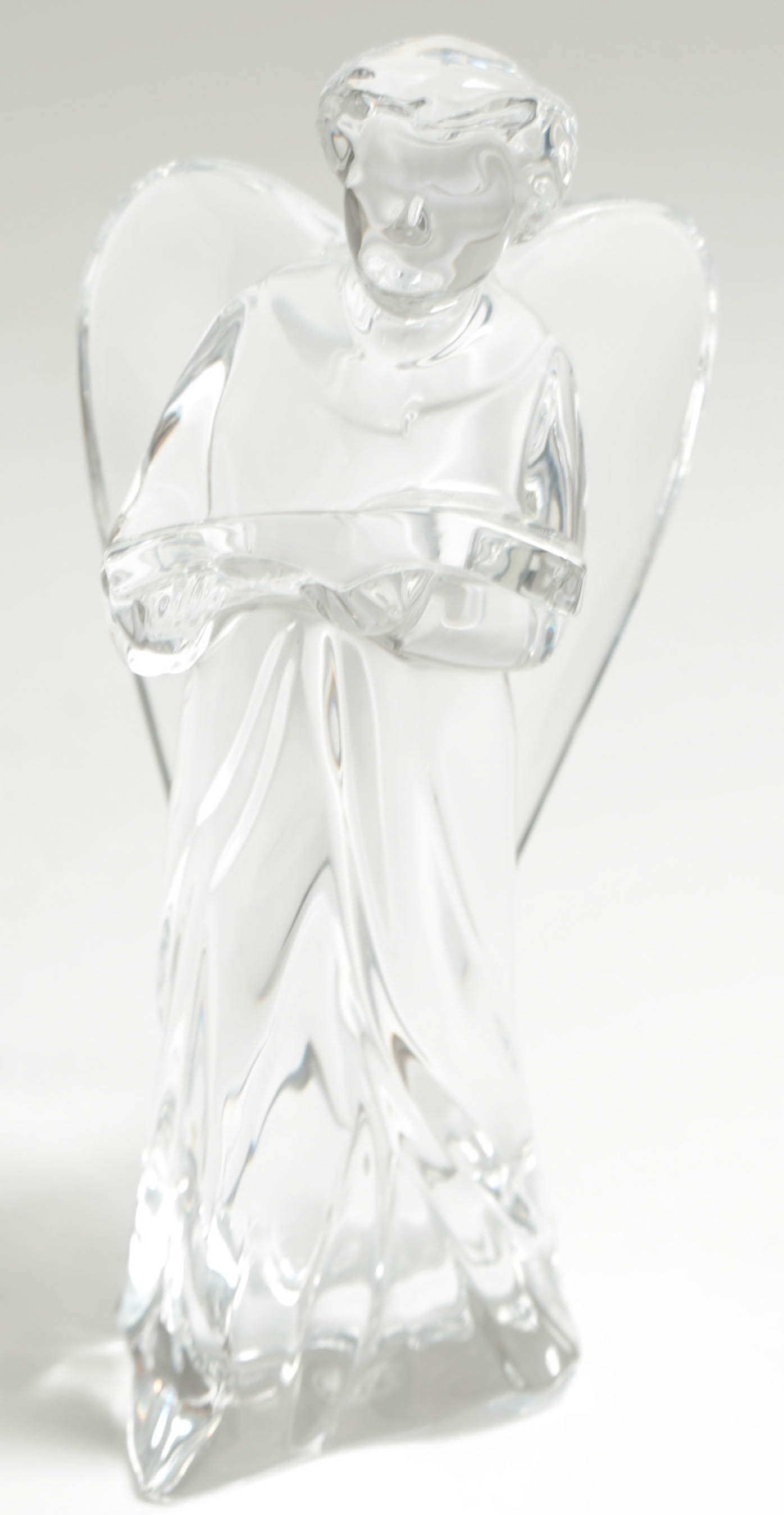 Baccarat "Angel Signing" Crystal Figure