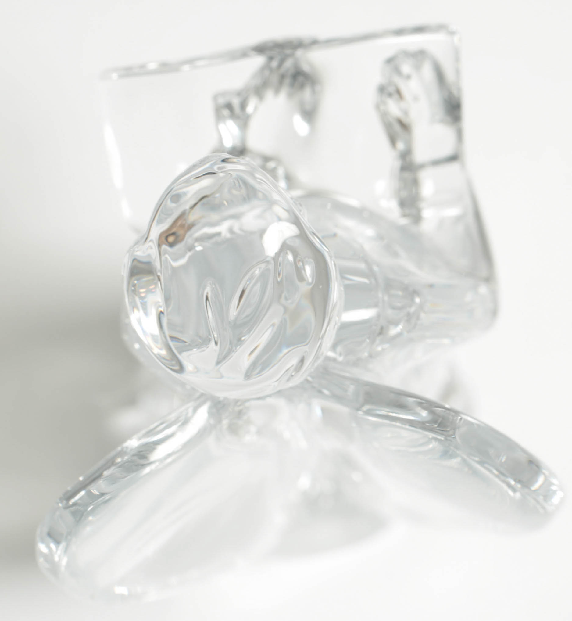 Baccarat "Angel Signing" Crystal Figure