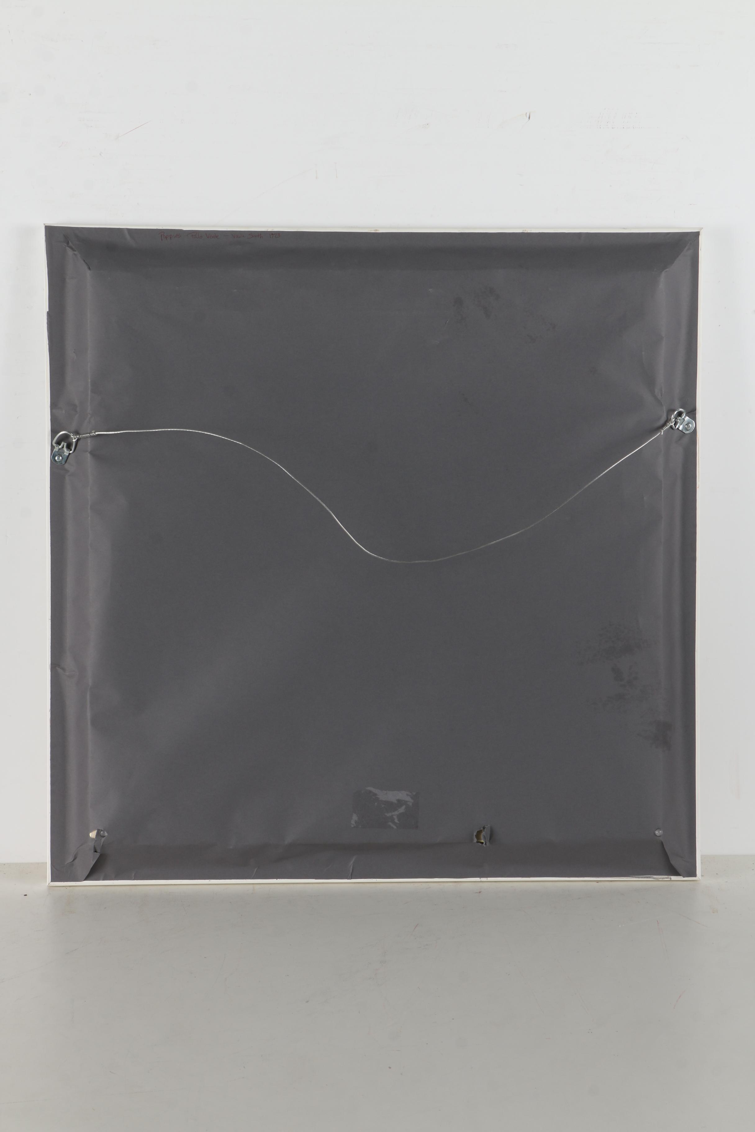 Vada Smith Acrylic Painting on Canvas "Poppies"