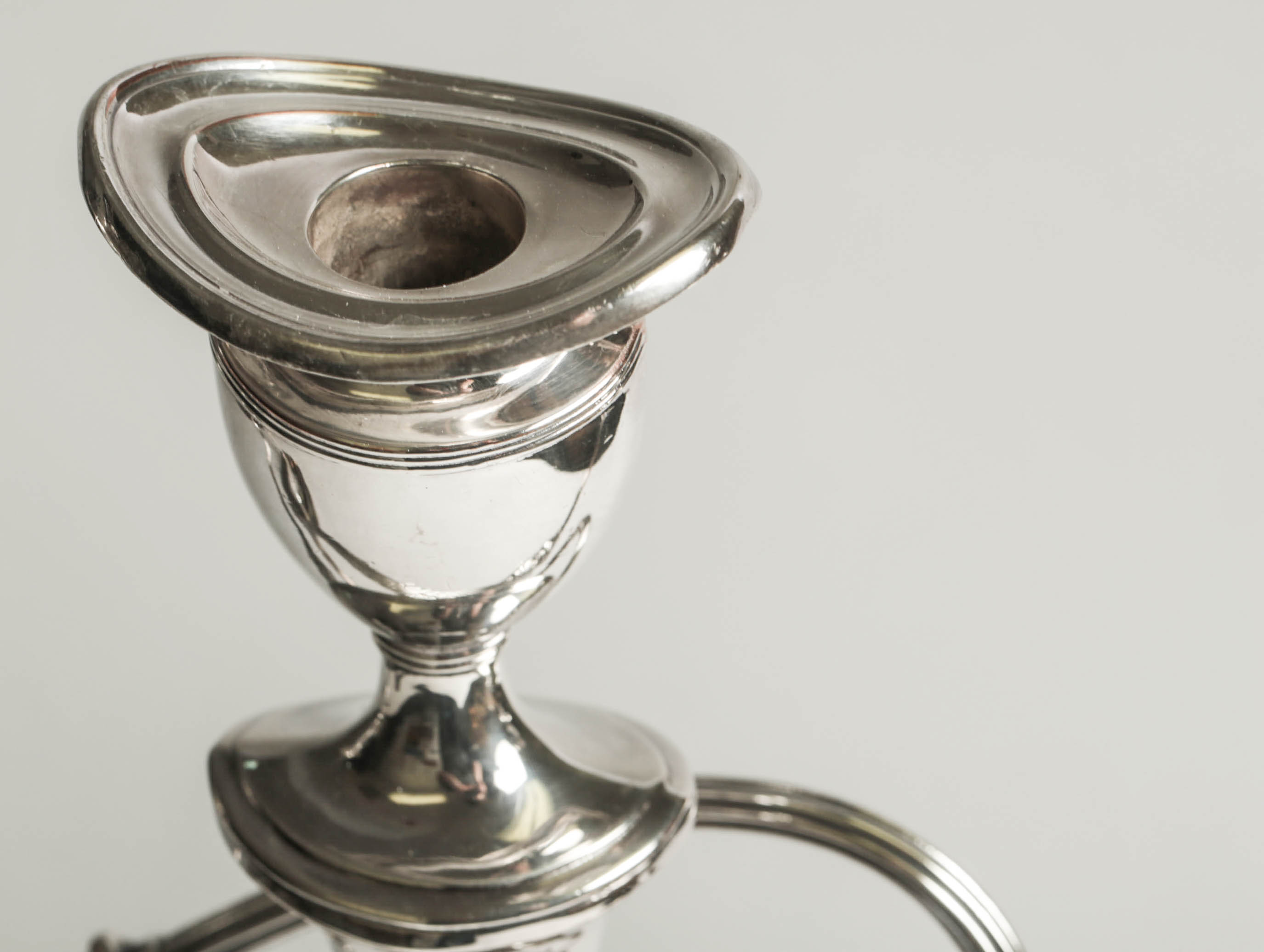 Pair of Regency Old Sheffield Plate Candelabra