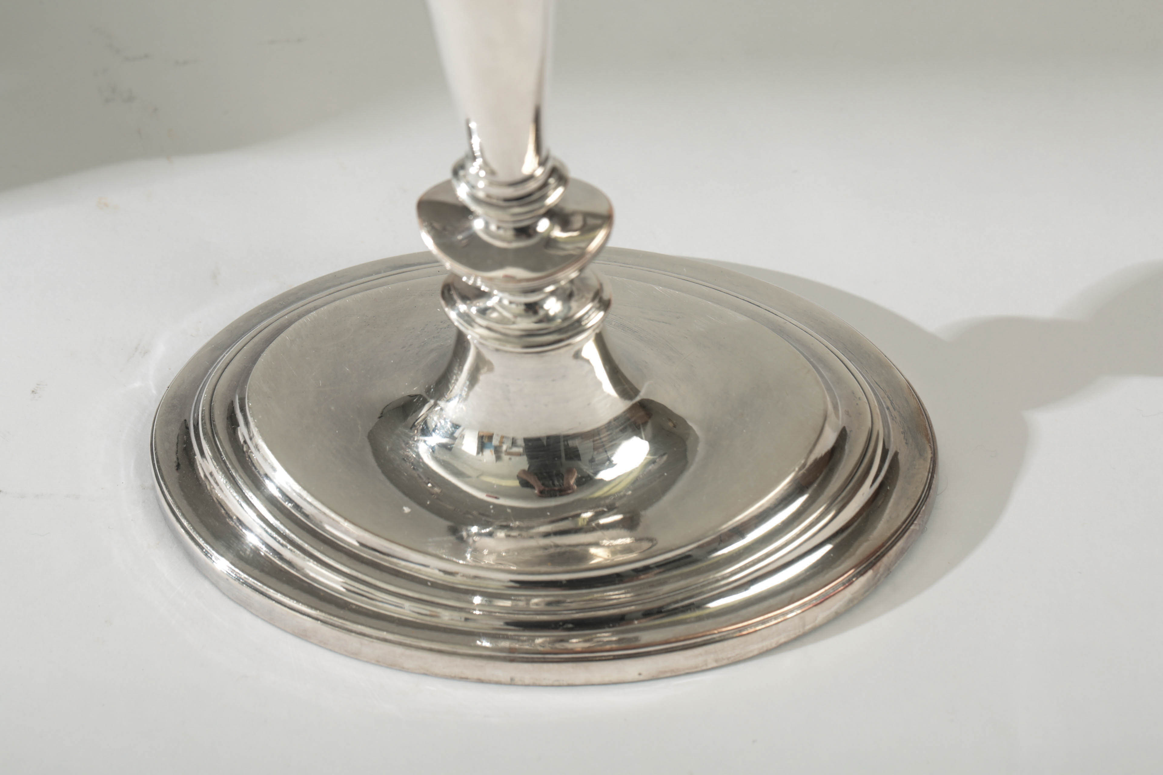 Pair of Regency Old Sheffield Plate Candelabra