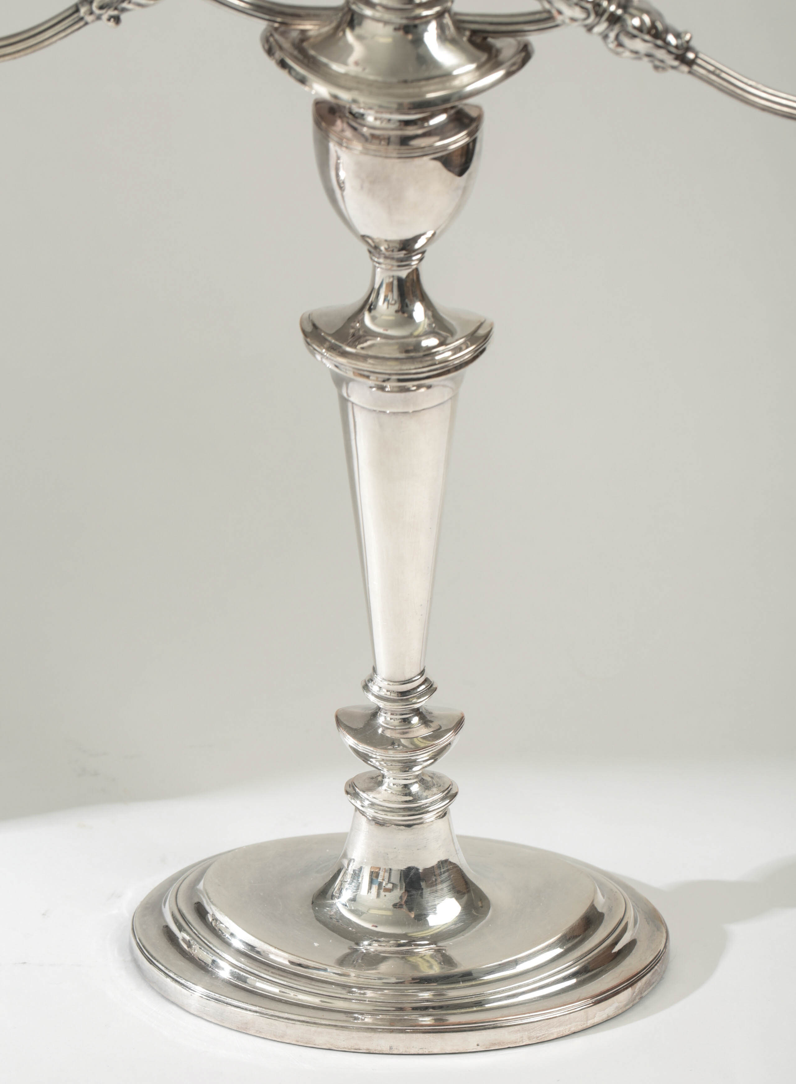 Pair of Regency Old Sheffield Plate Candelabra