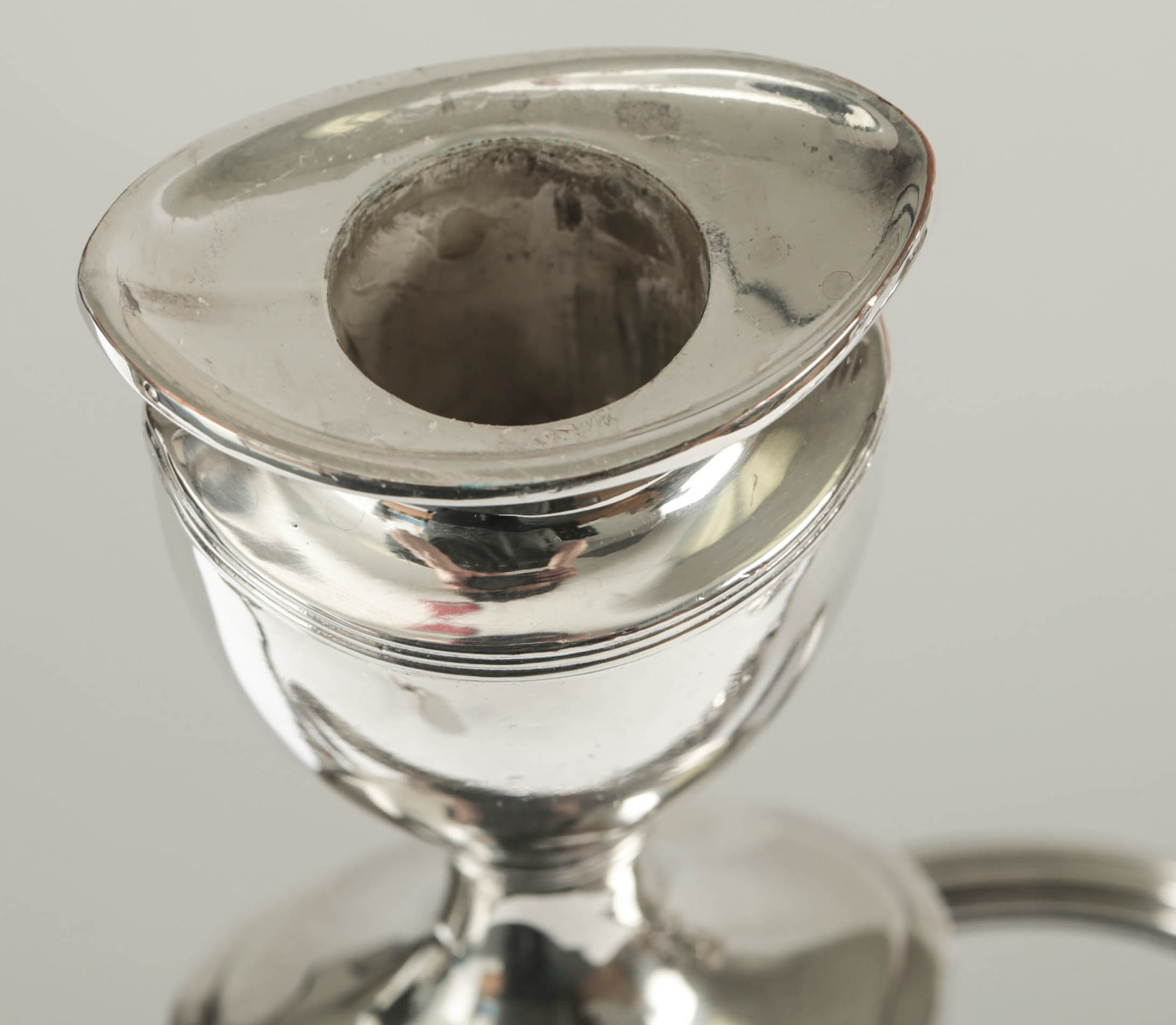 Pair of Regency Old Sheffield Plate Candelabra