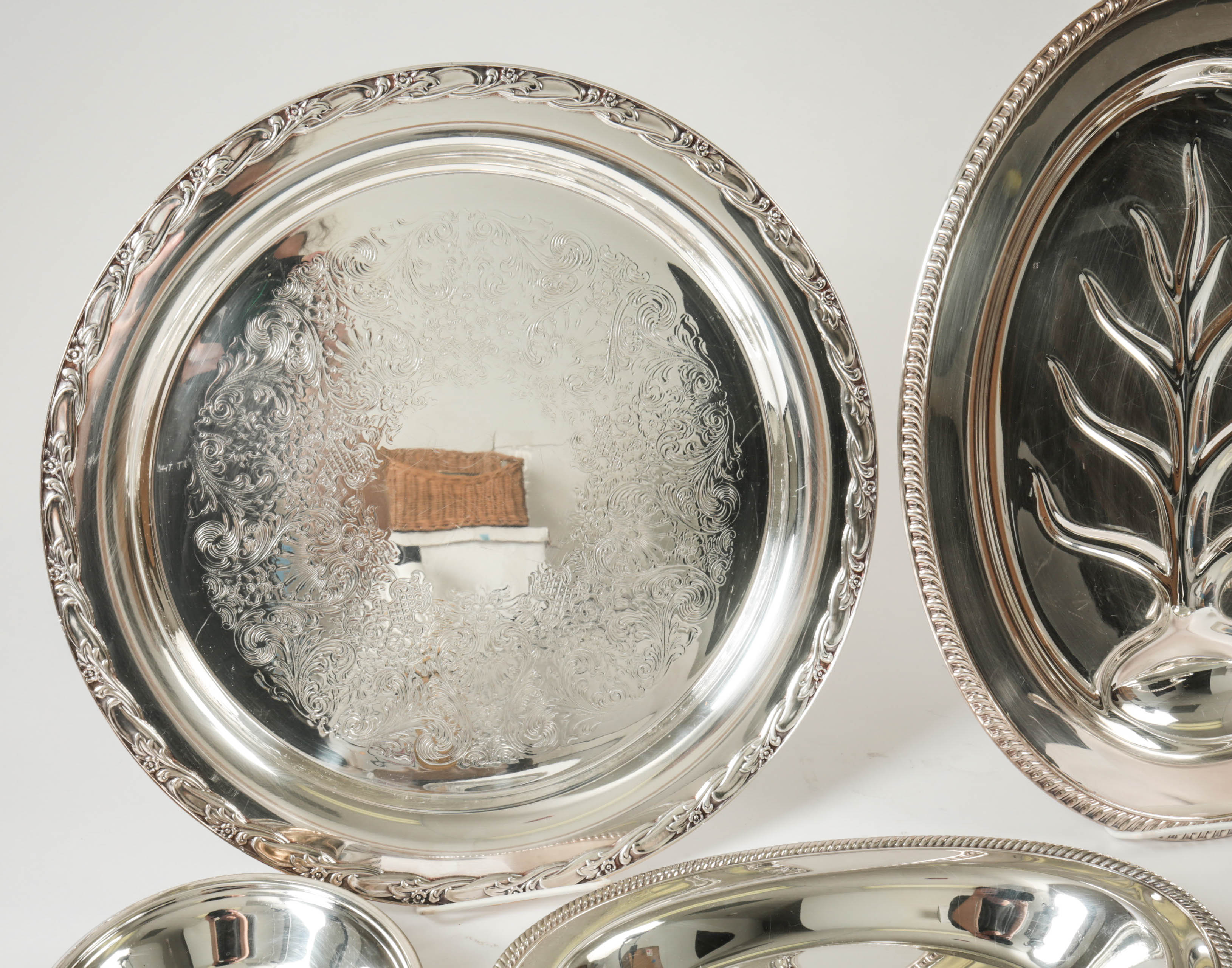 Plated Silver Serving Ware Assortment