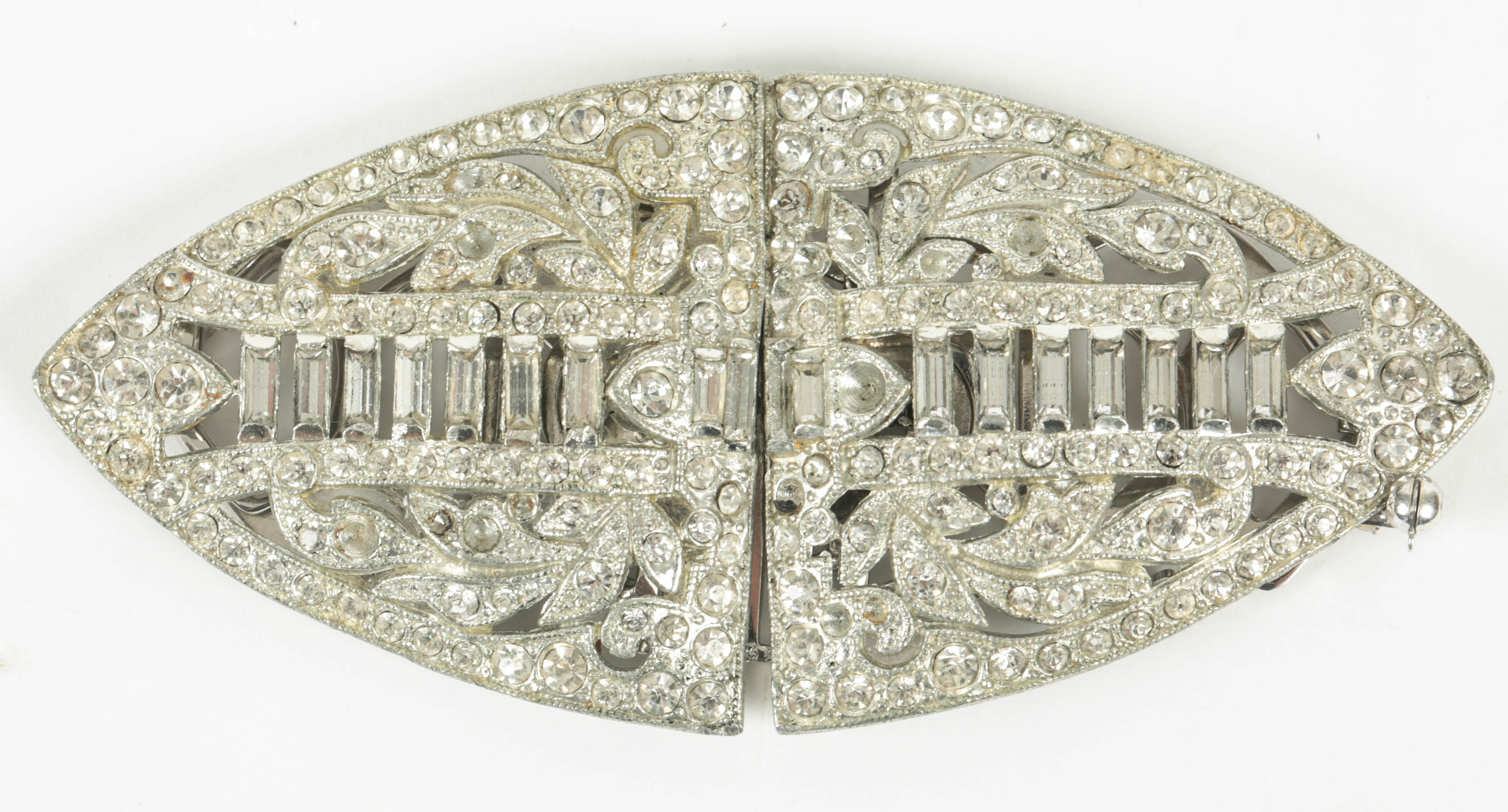Vintage Rhinestone Brooch and Clip