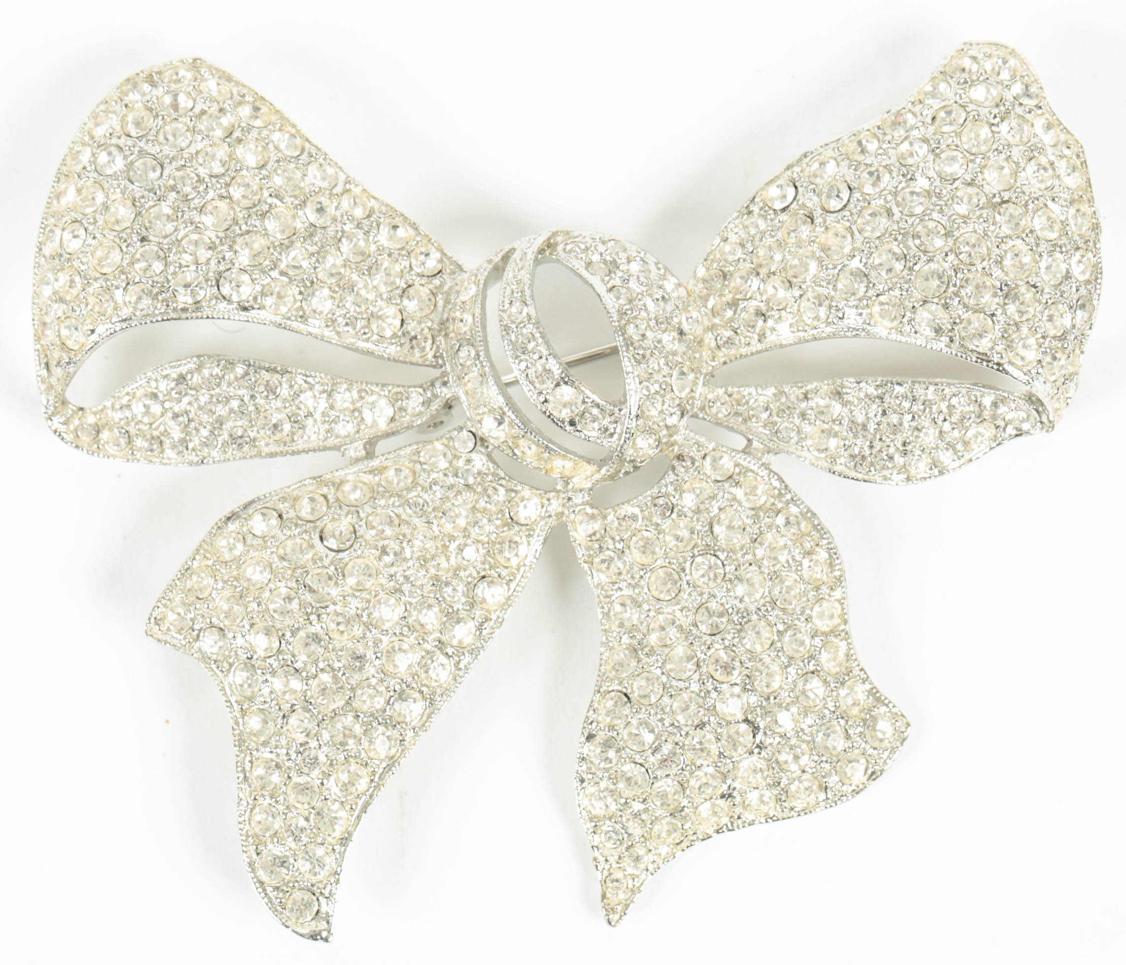 Vintage Rhinestone Brooch and Clip