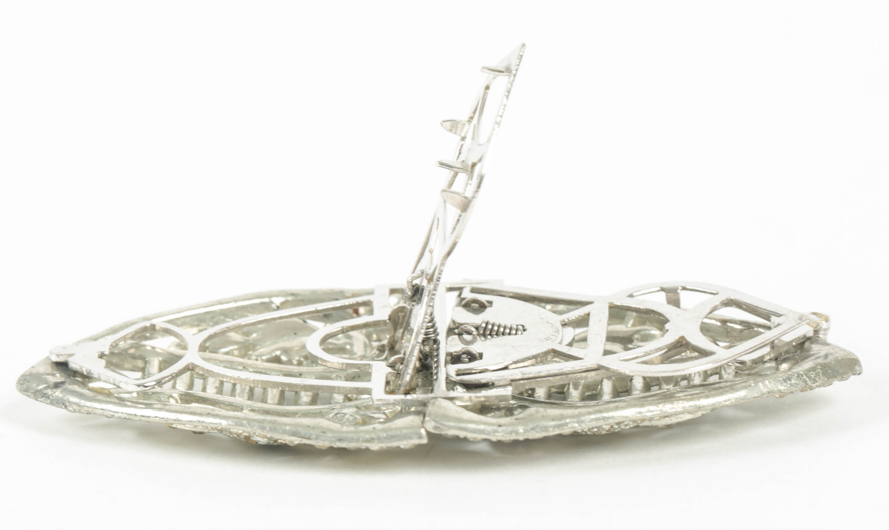 Vintage Rhinestone Brooch and Clip