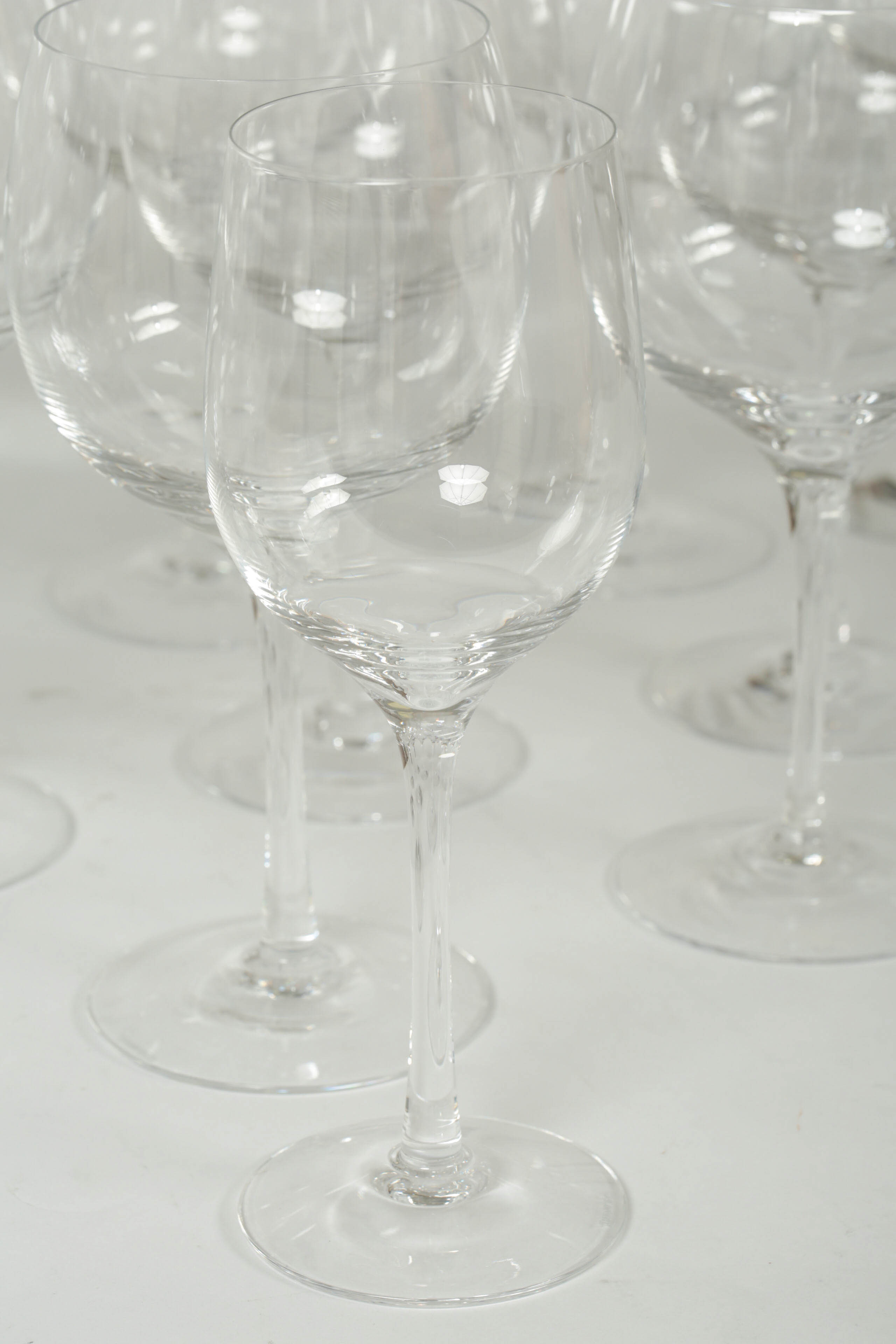 Set of Tiffany & Co. Crystal Wine Glasses