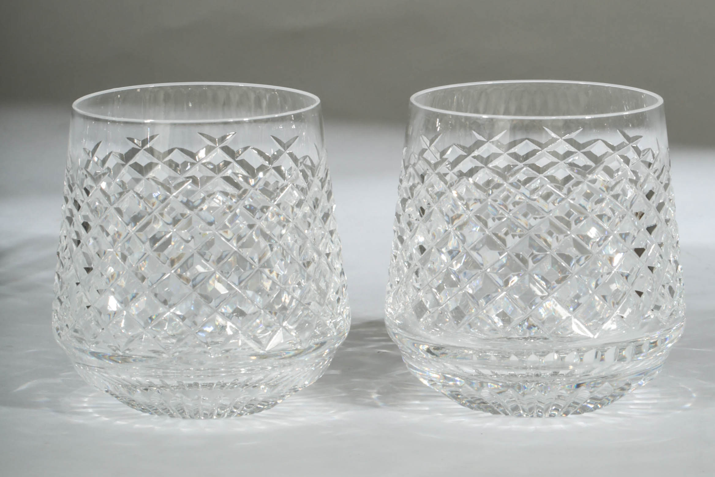 Waterford Crystal "Alana" Roly Poly Glasses with Highball Glasses