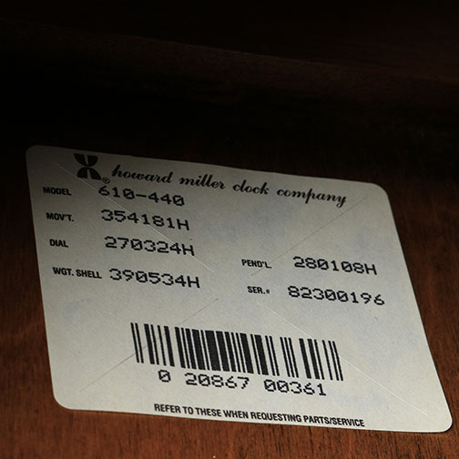 Howard Miller Grandfather Clock