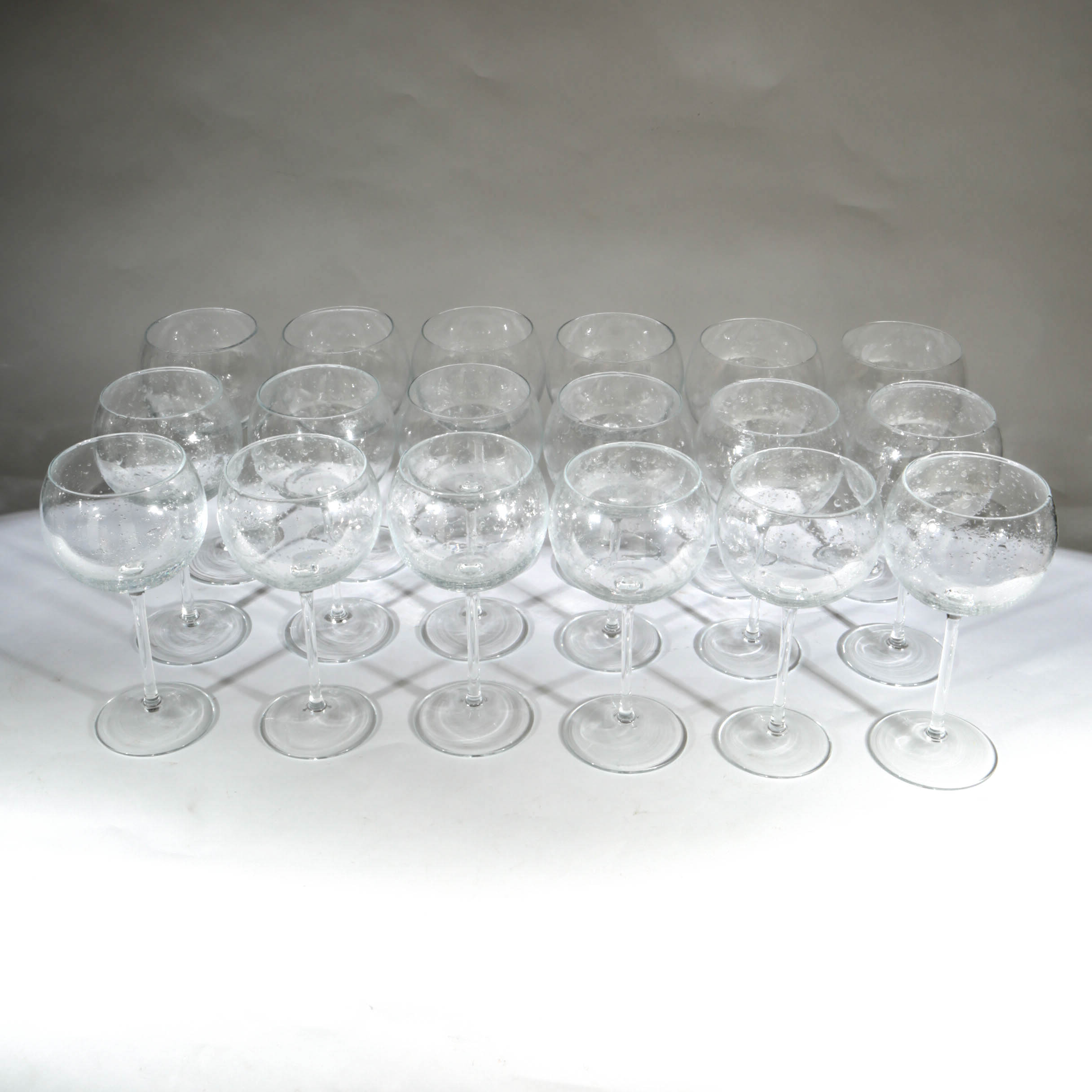 Set of Seed Glass Balloon Wine Glasses