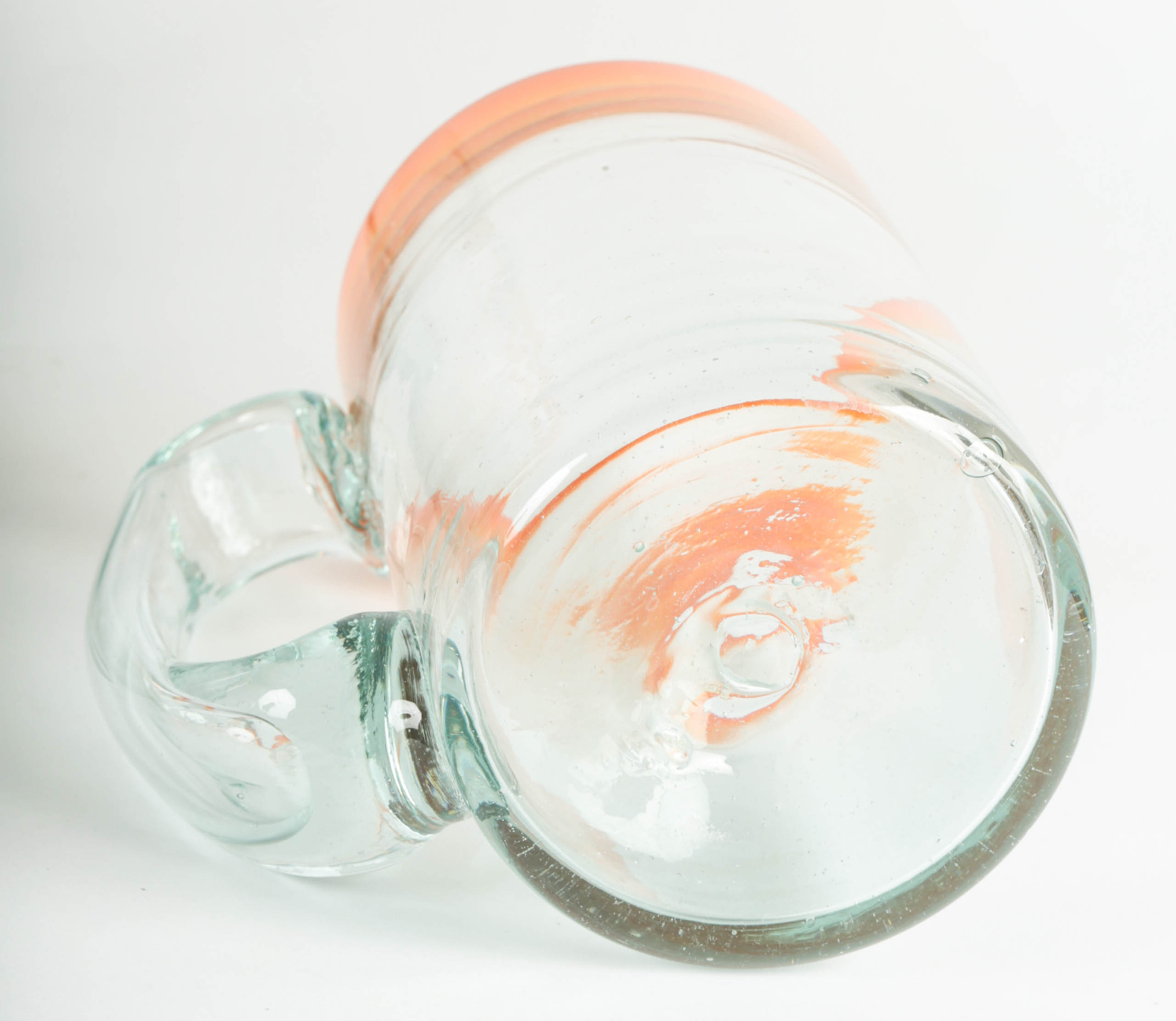 Set of Hand-Blown Glass Mugs and Cups