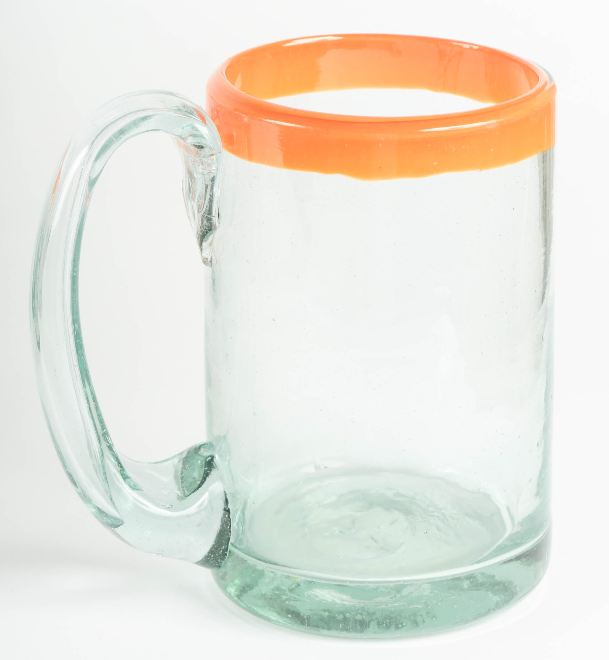 Set of Hand-Blown Glass Mugs and Cups