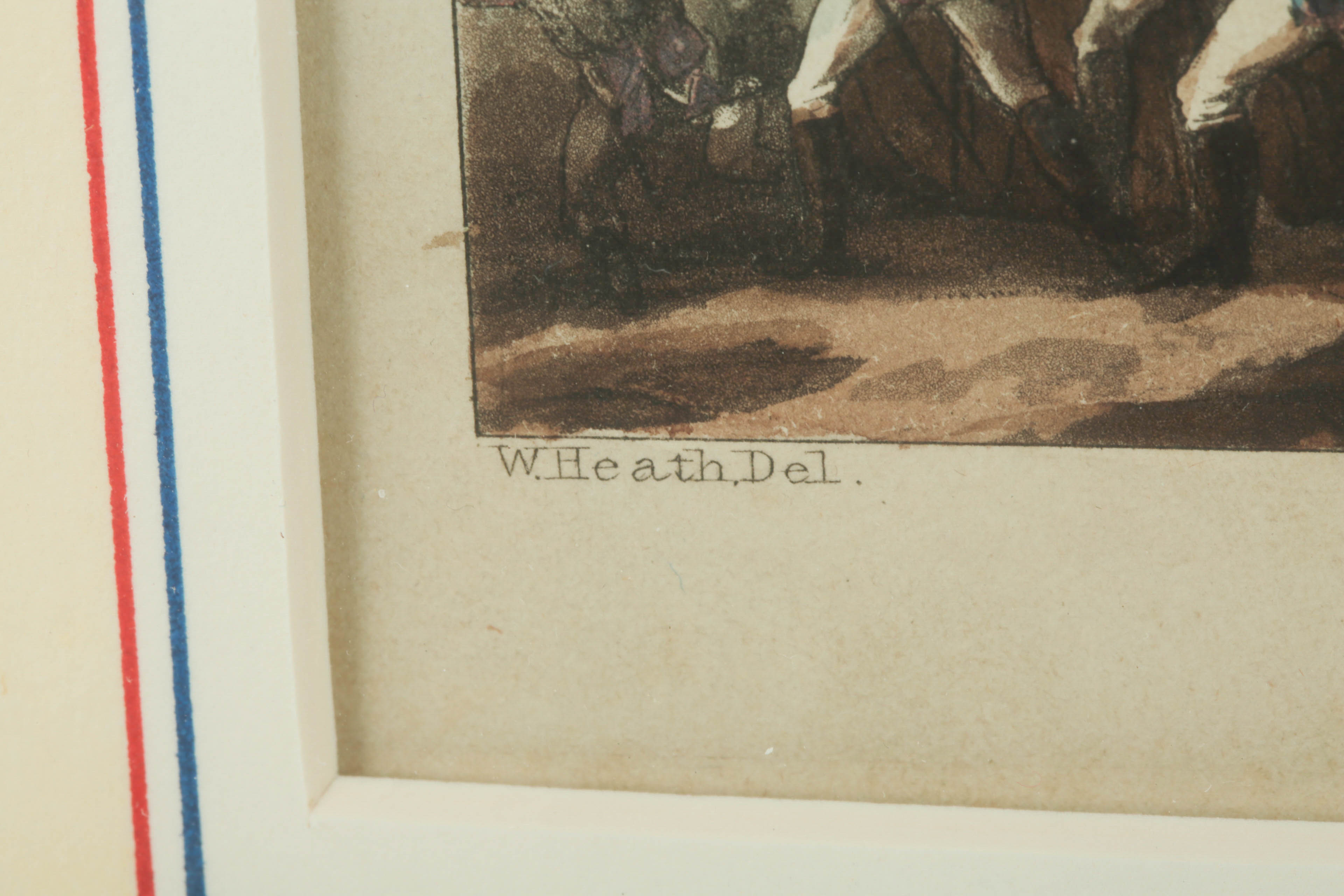 Aquatint Print "Landing of British Troops in Egypt"