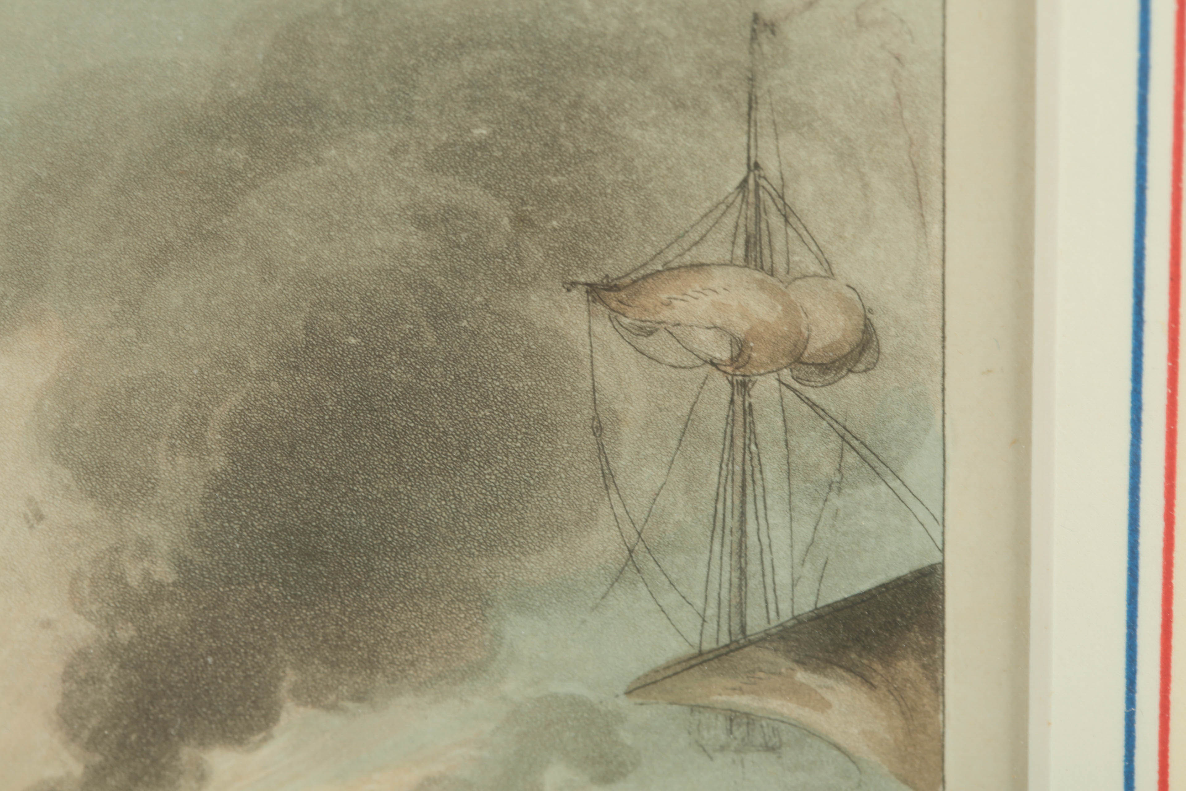 Aquatint Print "Landing of British Troops in Egypt"