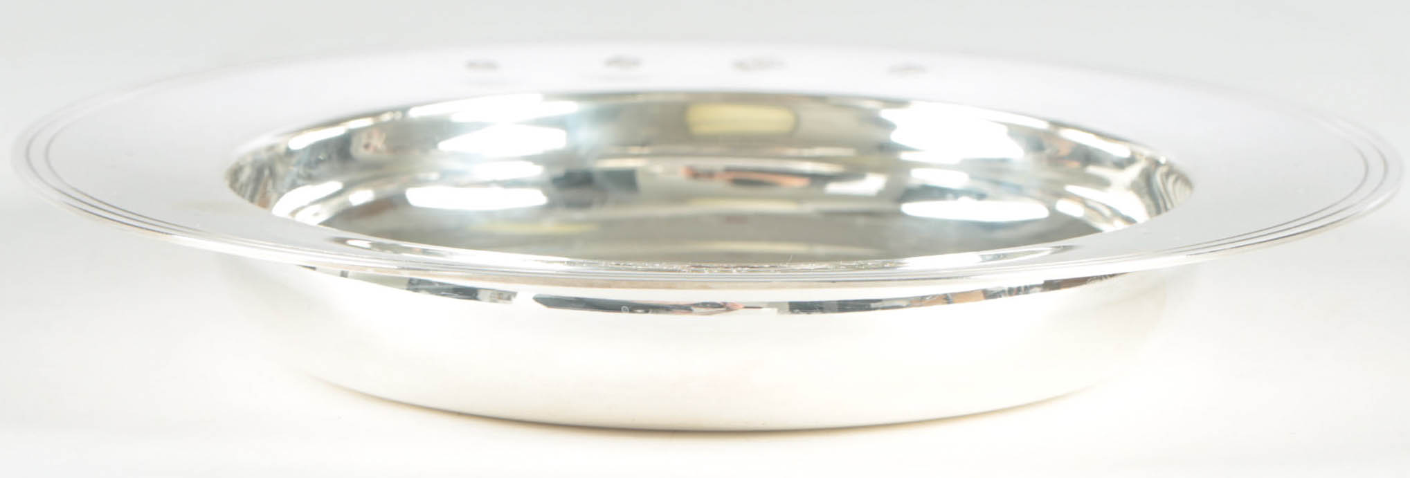 Asprey & Co. Ltd. Engraved Sterling Silver Dish