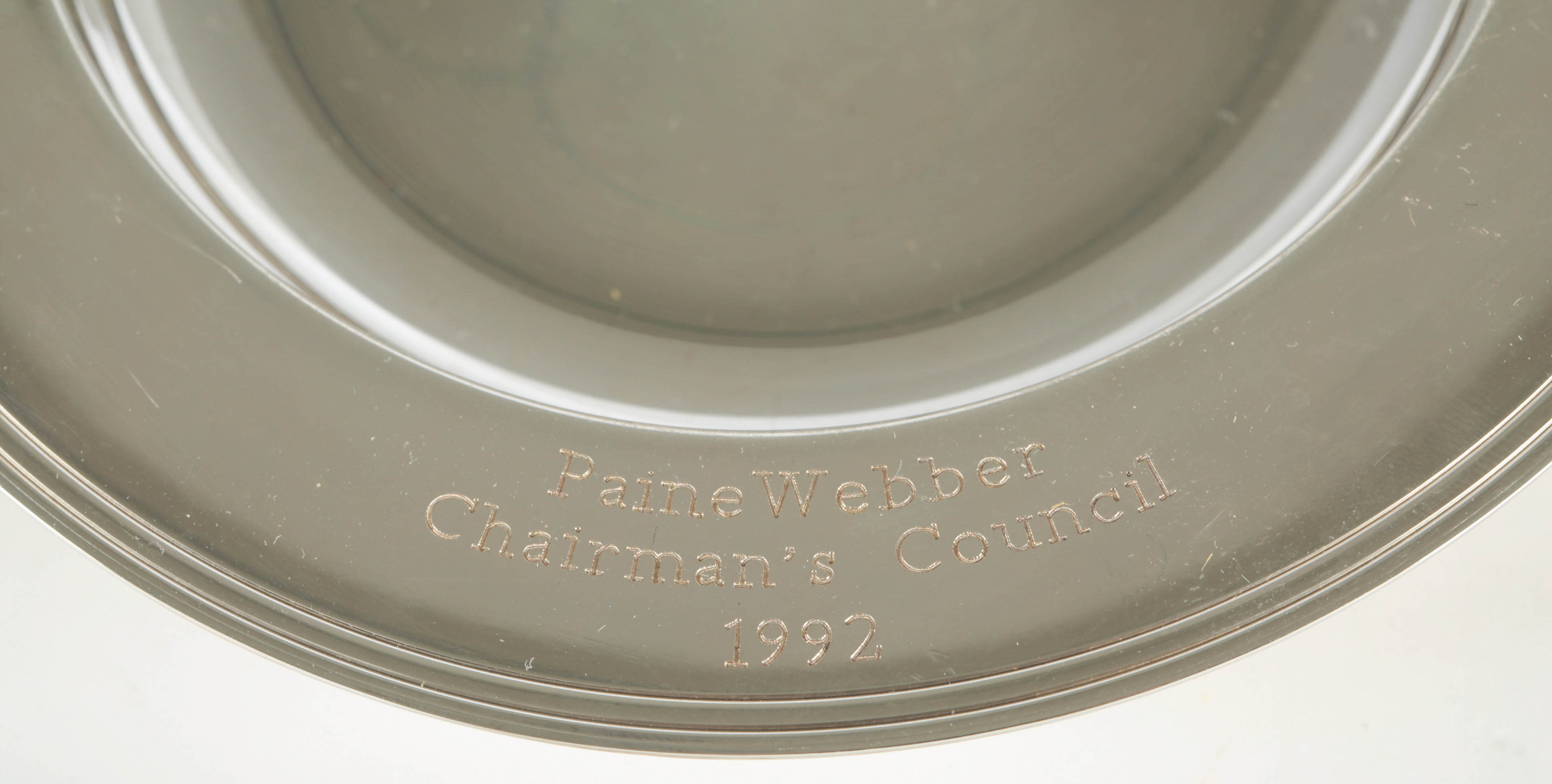 Asprey & Co. Ltd. Engraved Sterling Silver Dish