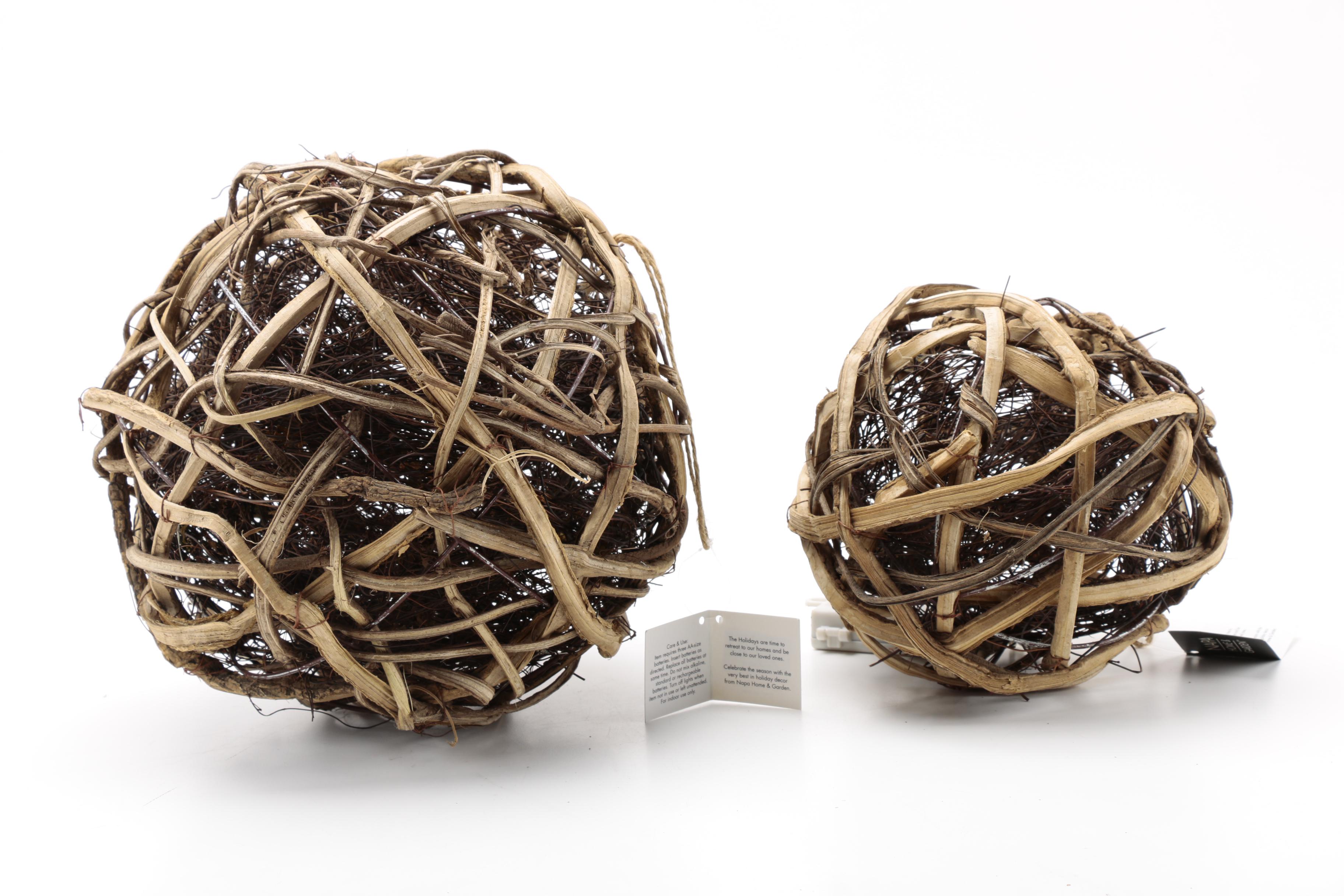 Napa Home & Garden Grape Vine Orb Holiday Lights