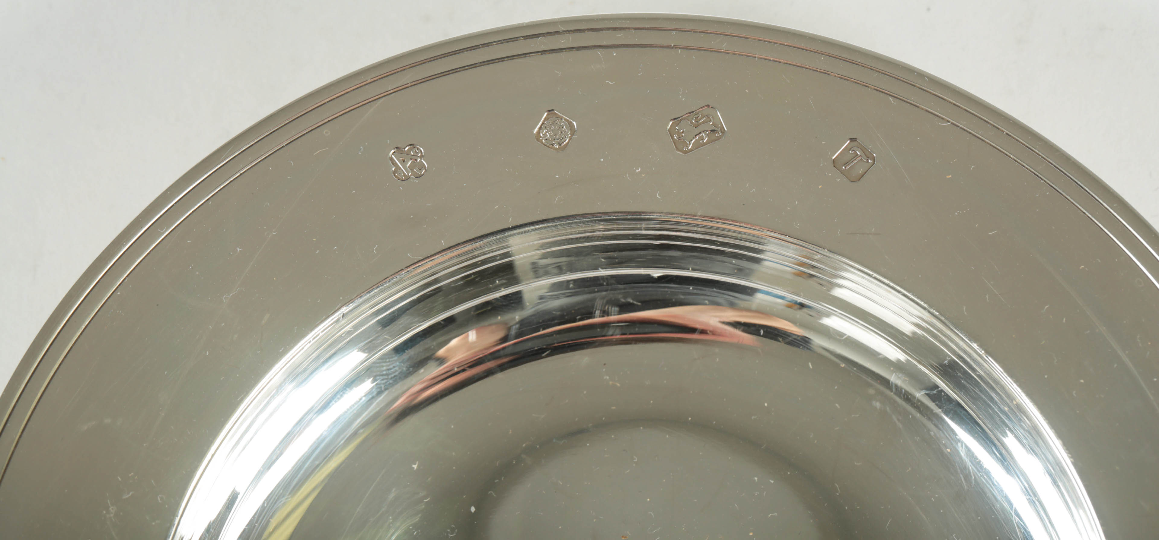 Asprey & Co. Ltd. Engraved Sterling Silver Dish