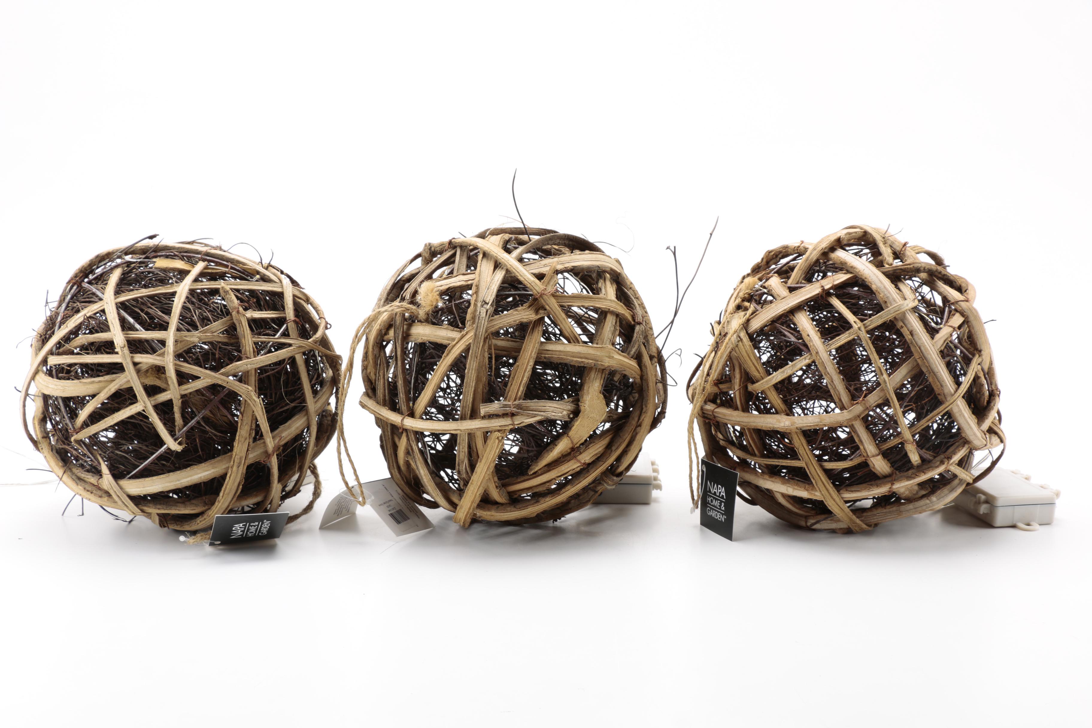 Napa Home & Garden Grape Vine Orb Holiday Lights