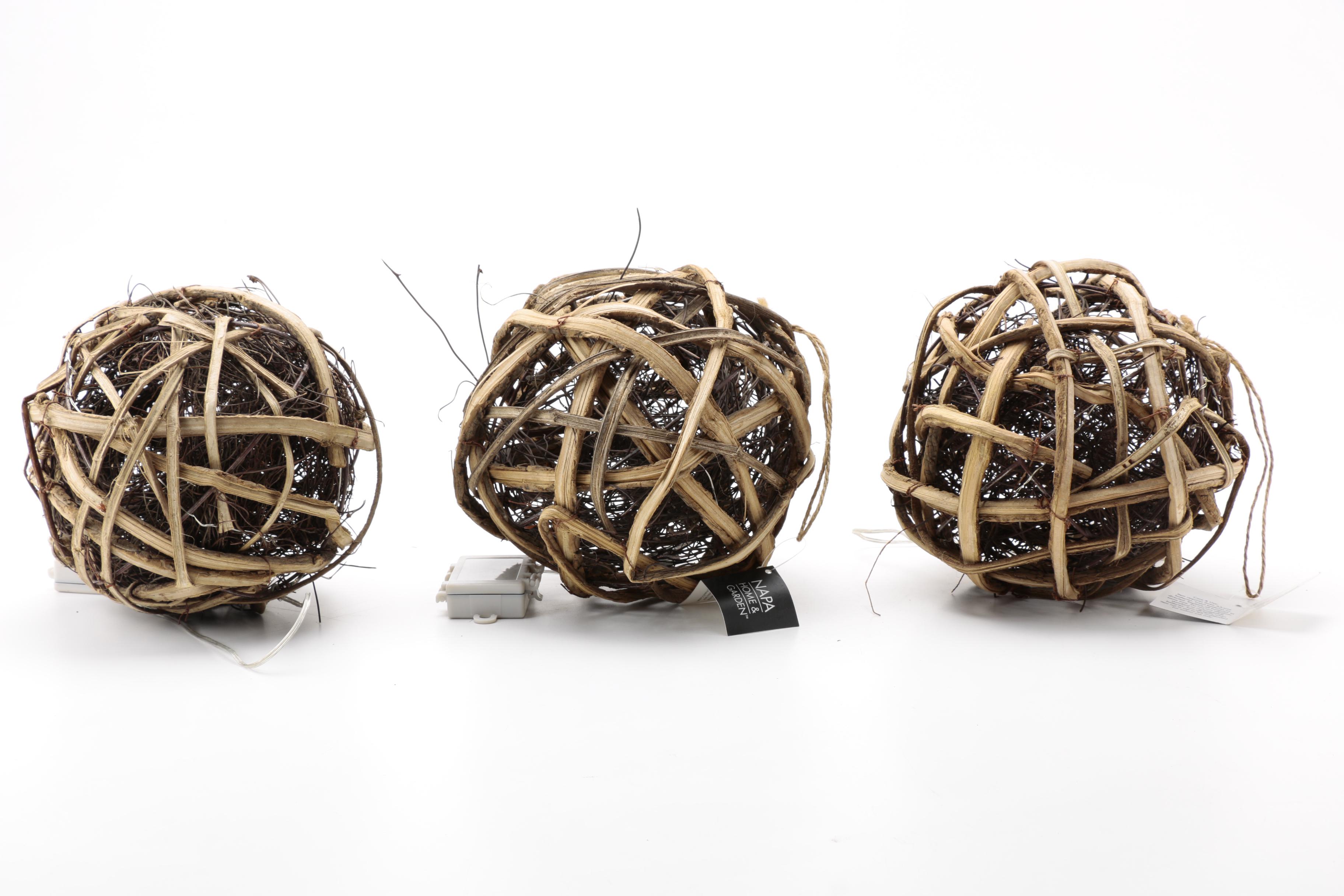 Napa Home & Garden Grape Vine Orb Holiday Lights