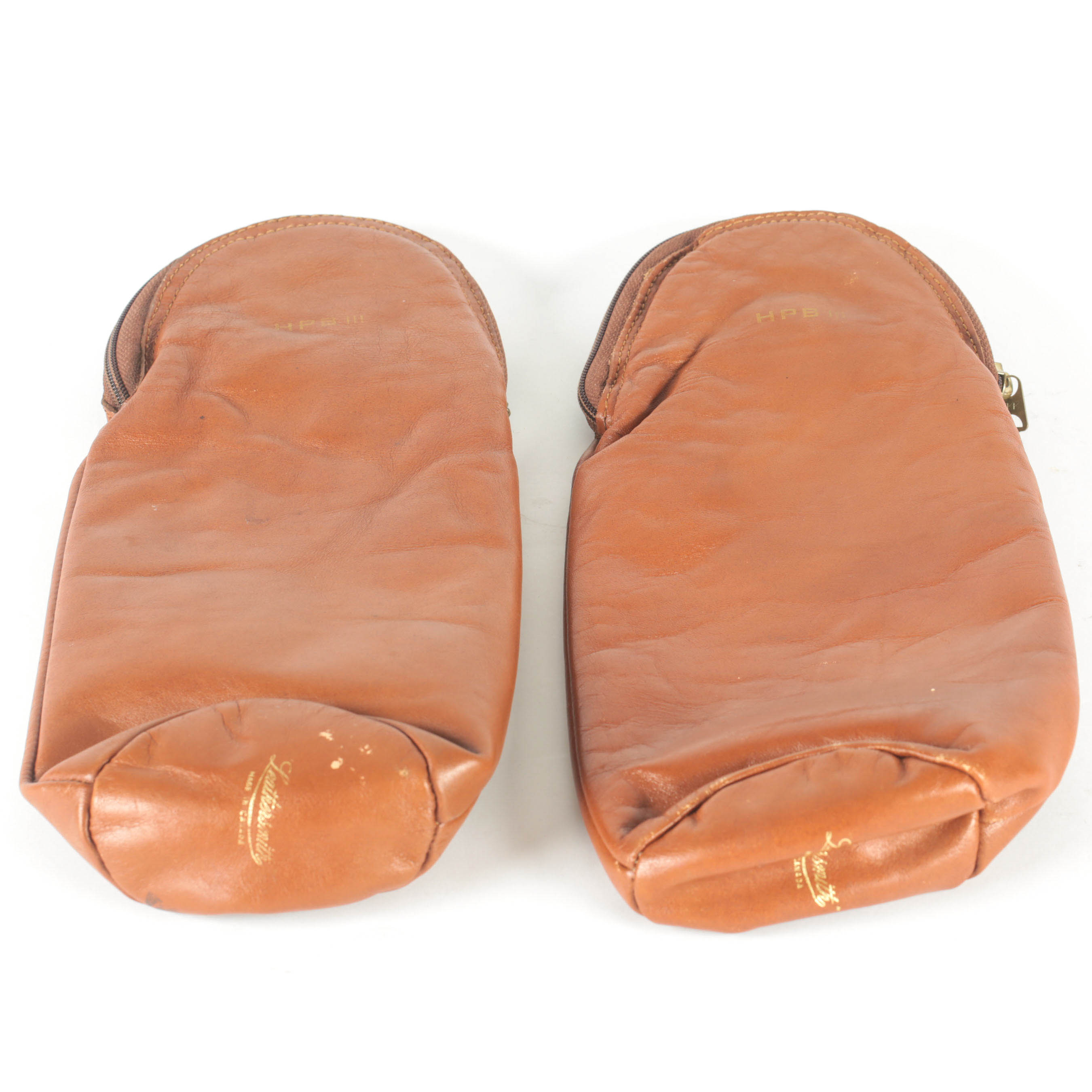 Vintage "Leathersmith" Insulated Liquor Bottle Sleeves