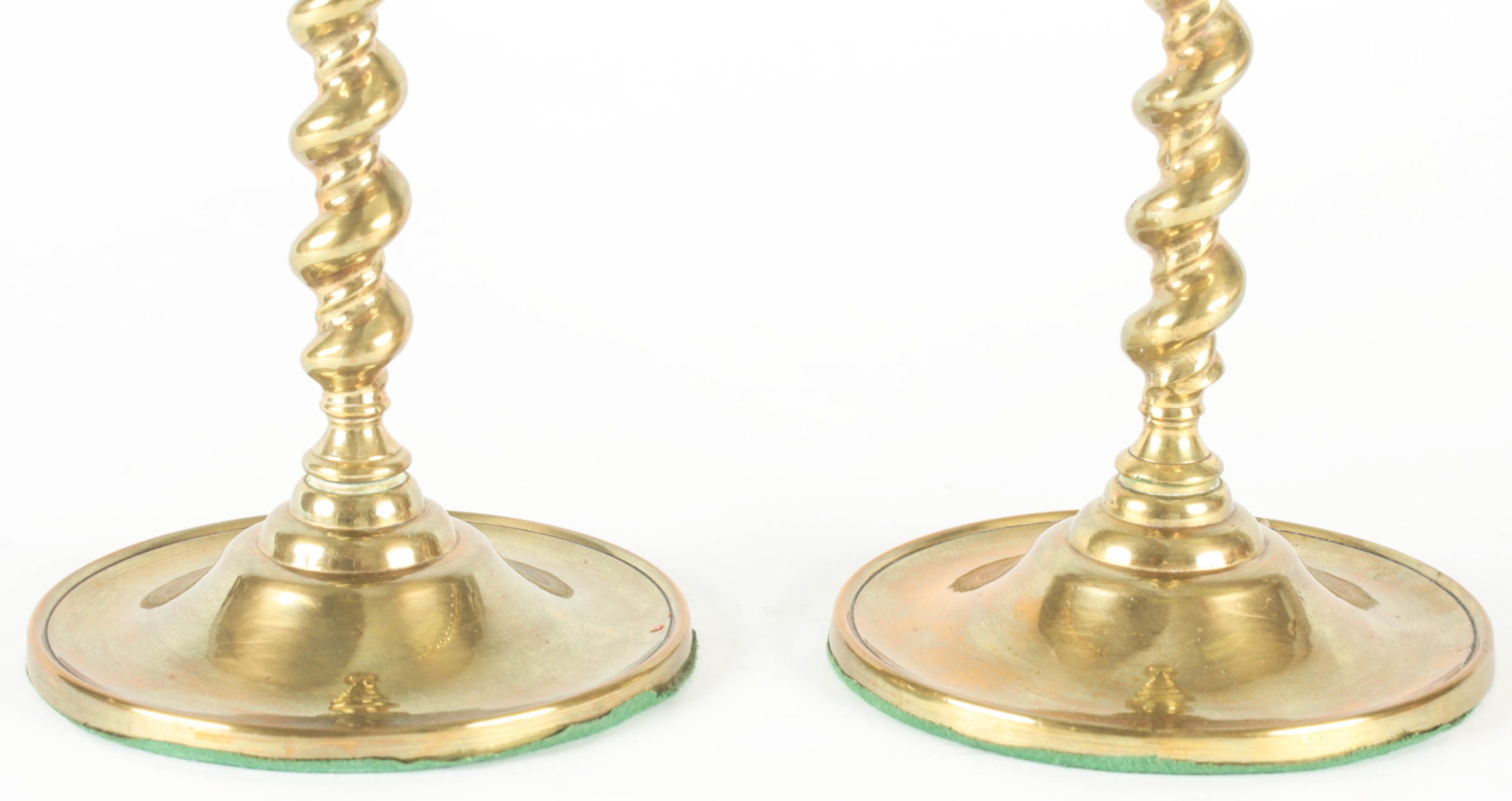 Pair of Vintage Brass Candlesticks