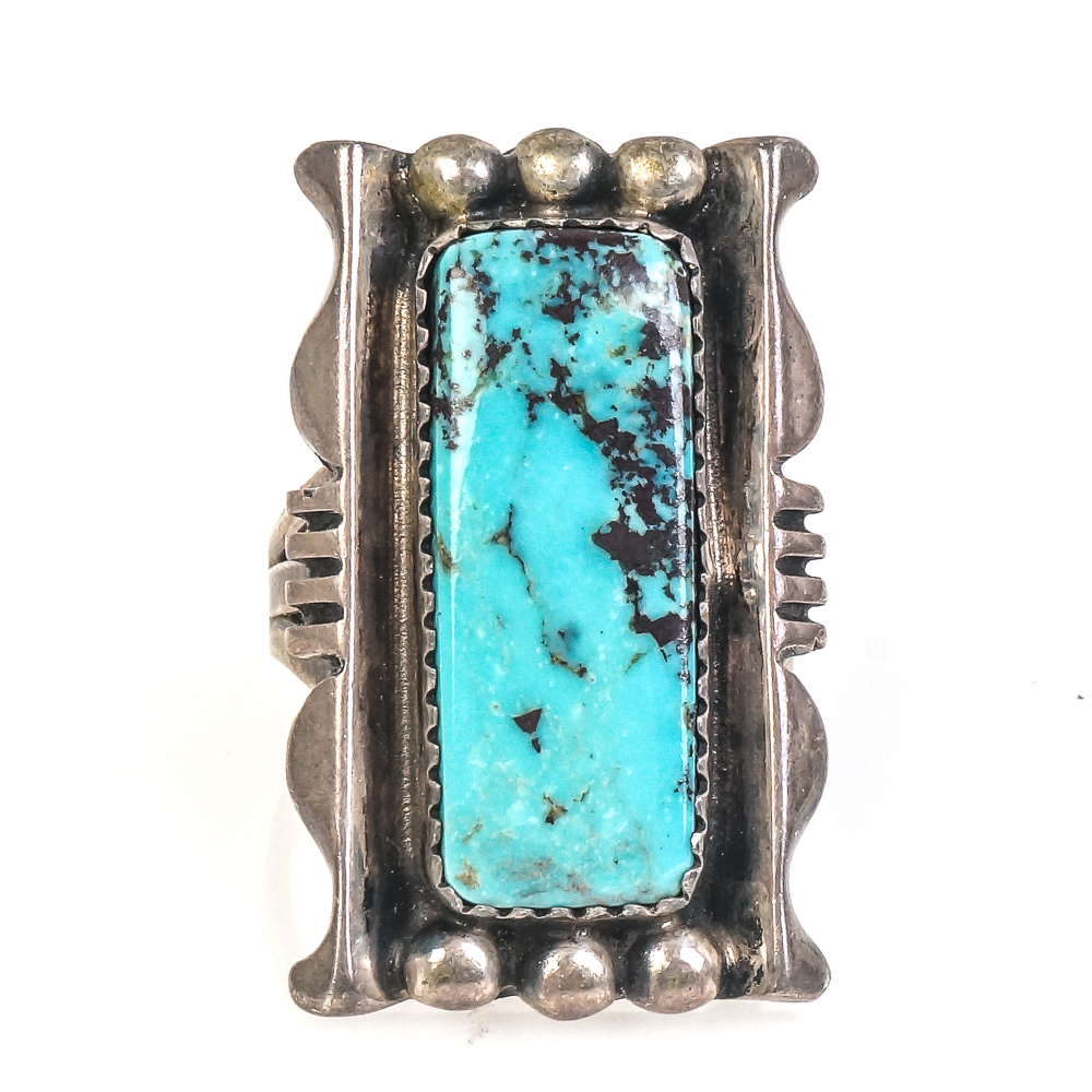 Native American Style Sterling Silver Gemstone Rings Including Billy Slim Navajo