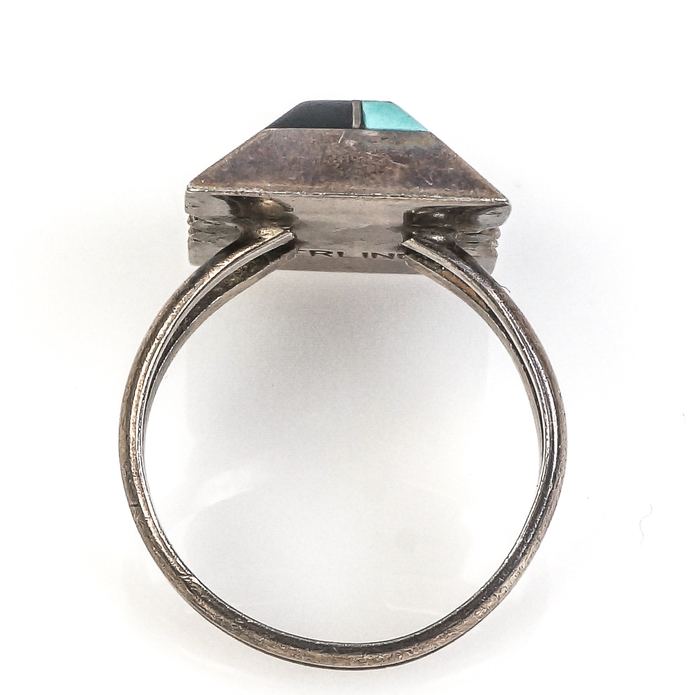 Native American Style Sterling Silver Gemstone Rings Including Billy Slim Navajo