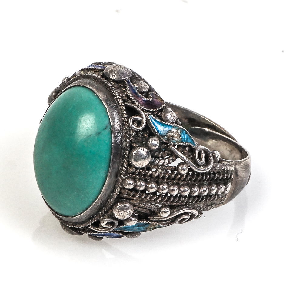 Native American Style Sterling Silver Gemstone Rings Including Billy Slim Navajo
