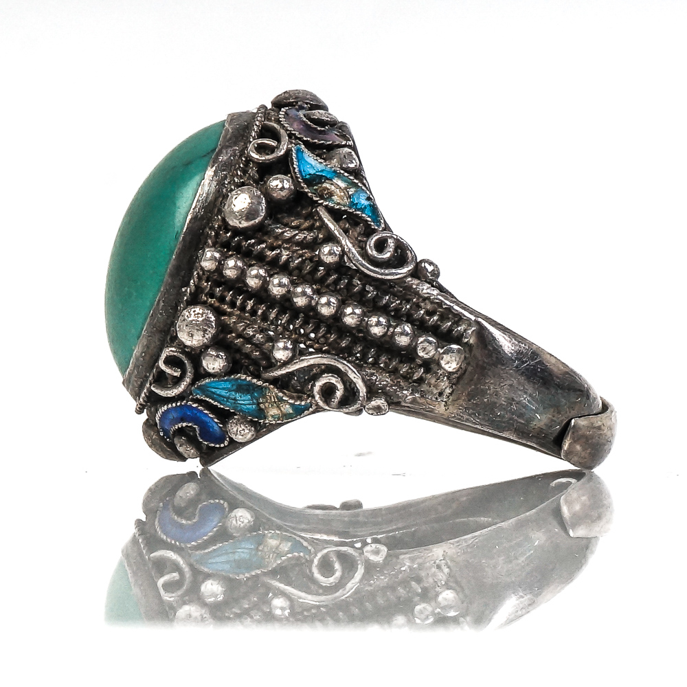 Native American Style Sterling Silver Gemstone Rings Including Billy Slim Navajo
