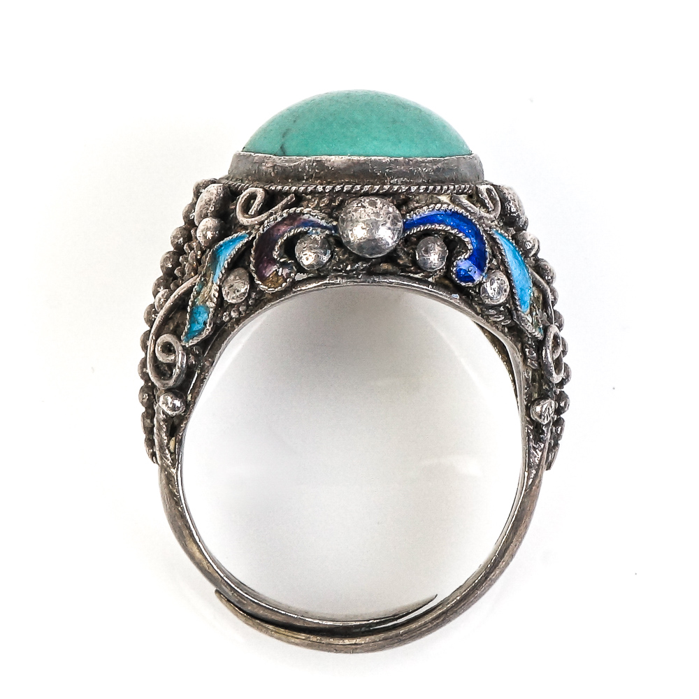 Native American Style Sterling Silver Gemstone Rings Including Billy Slim Navajo