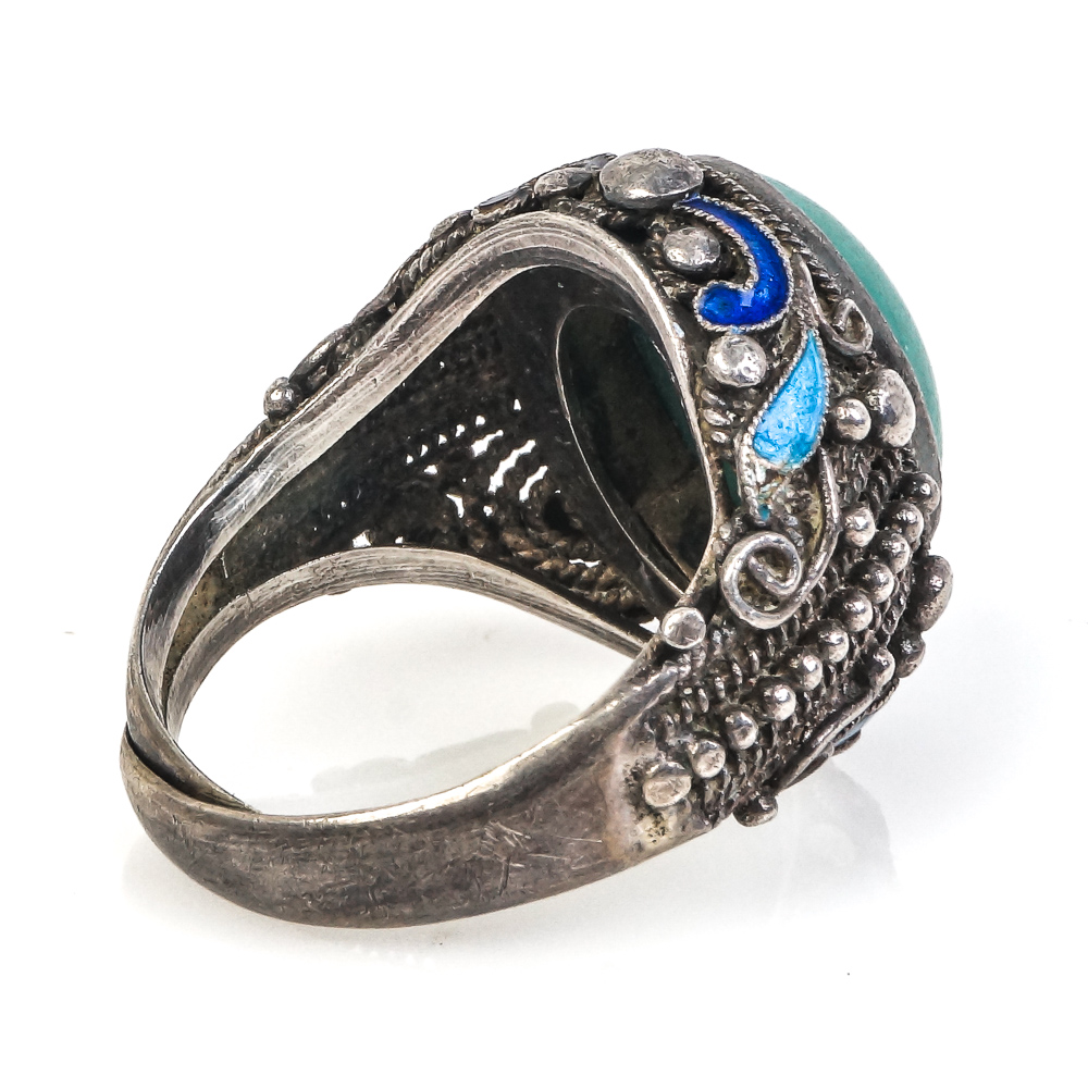 Native American Style Sterling Silver Gemstone Rings Including Billy Slim Navajo