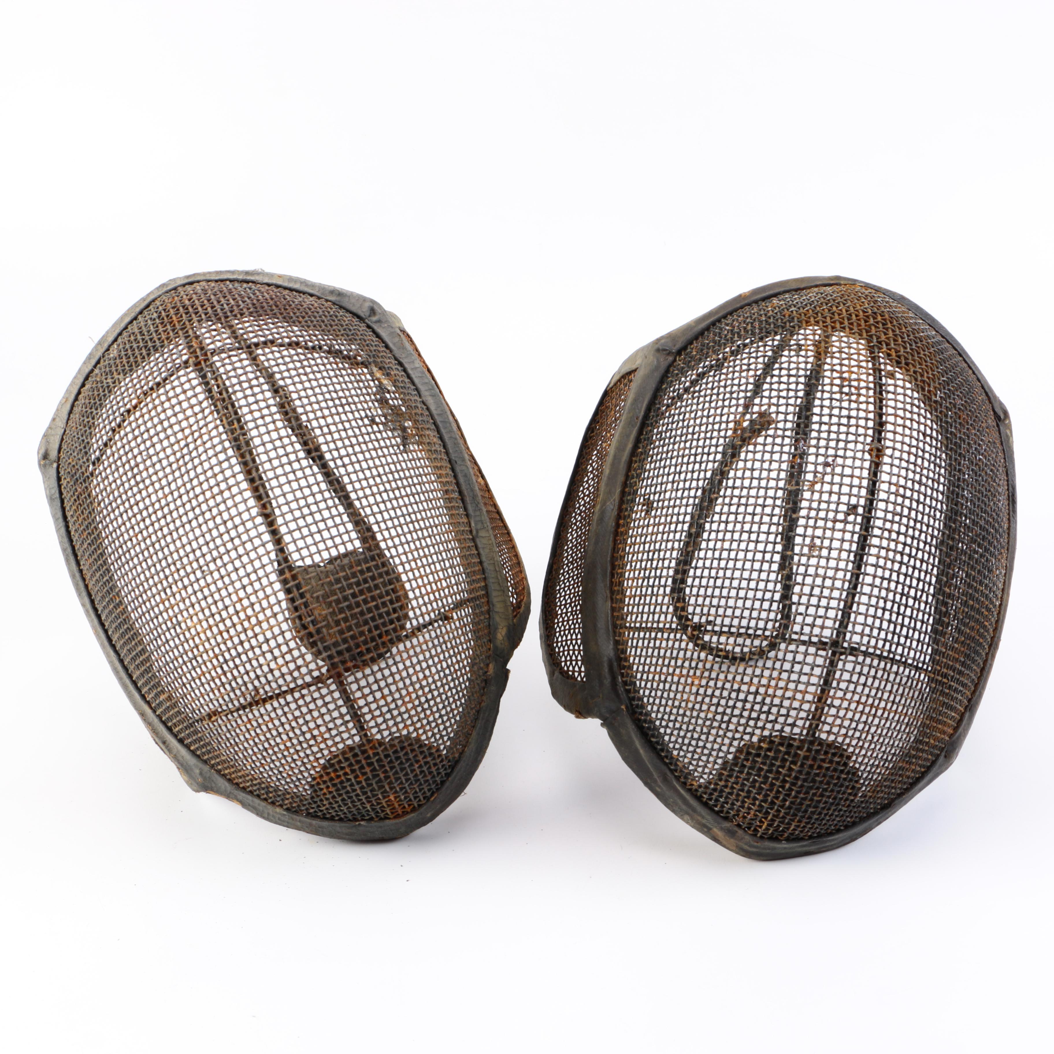Vintage Fencing Helmets