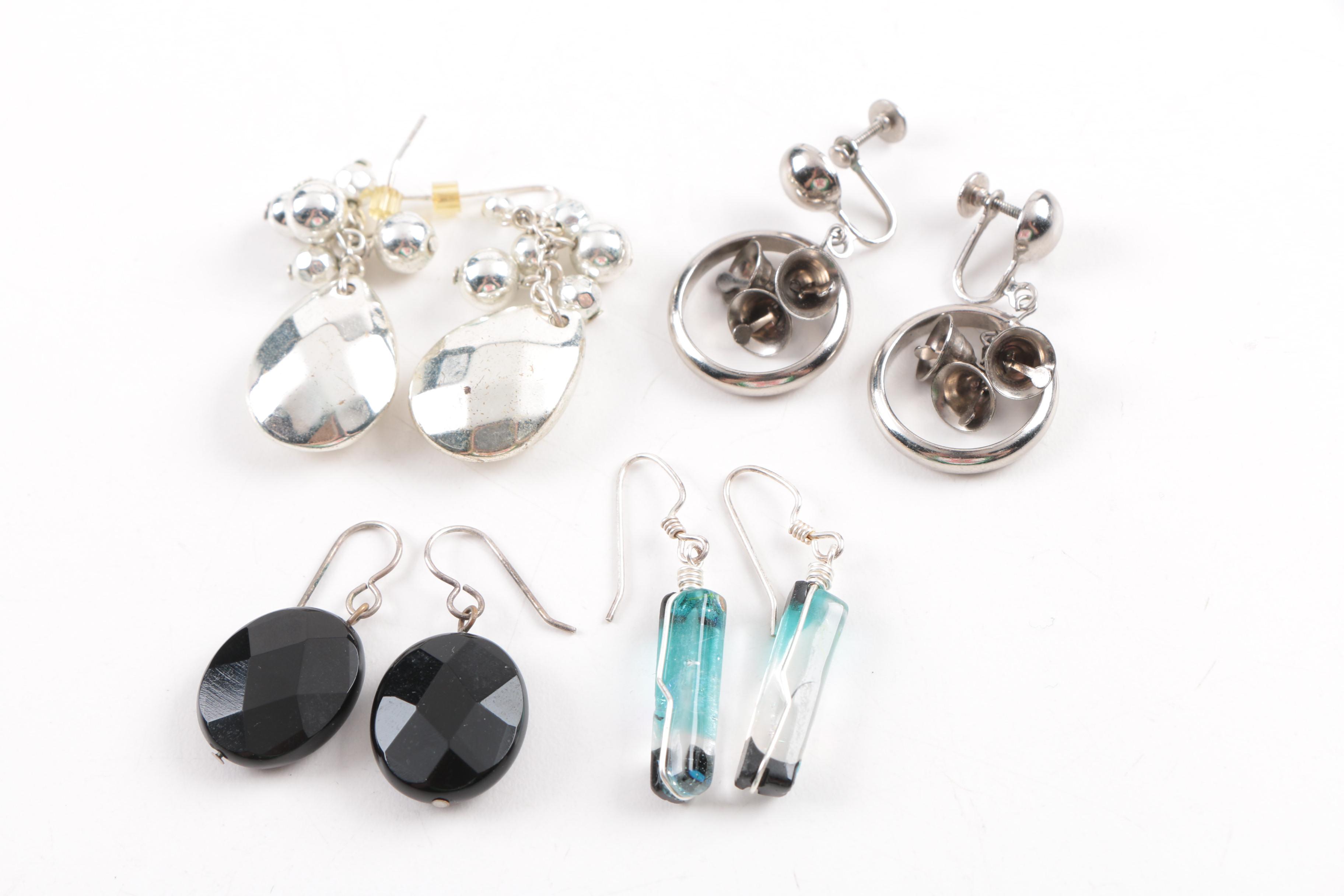 Costume Jewelry Including Amethyst and Bone