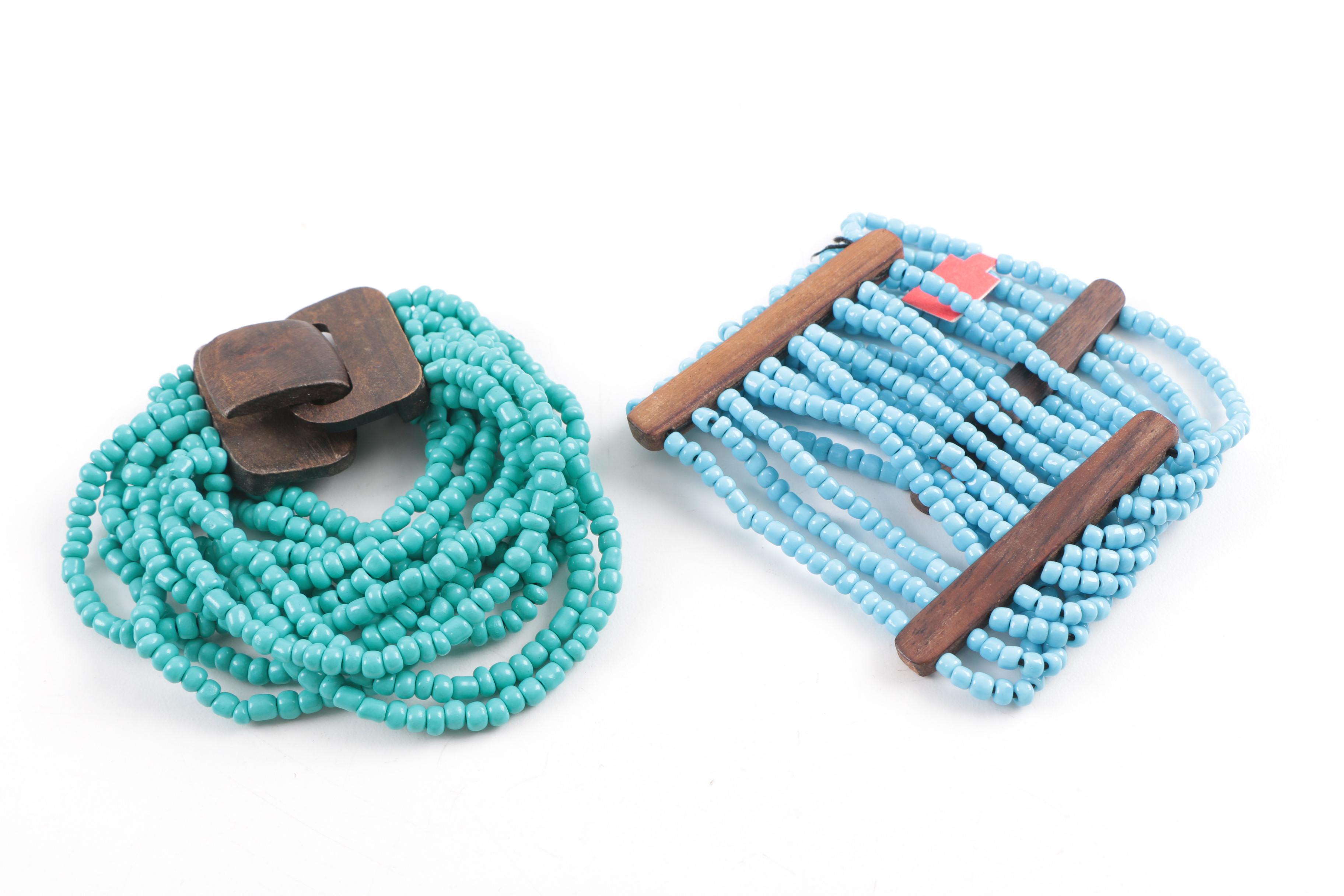 Costume Jewelry Including Amethyst and Bone