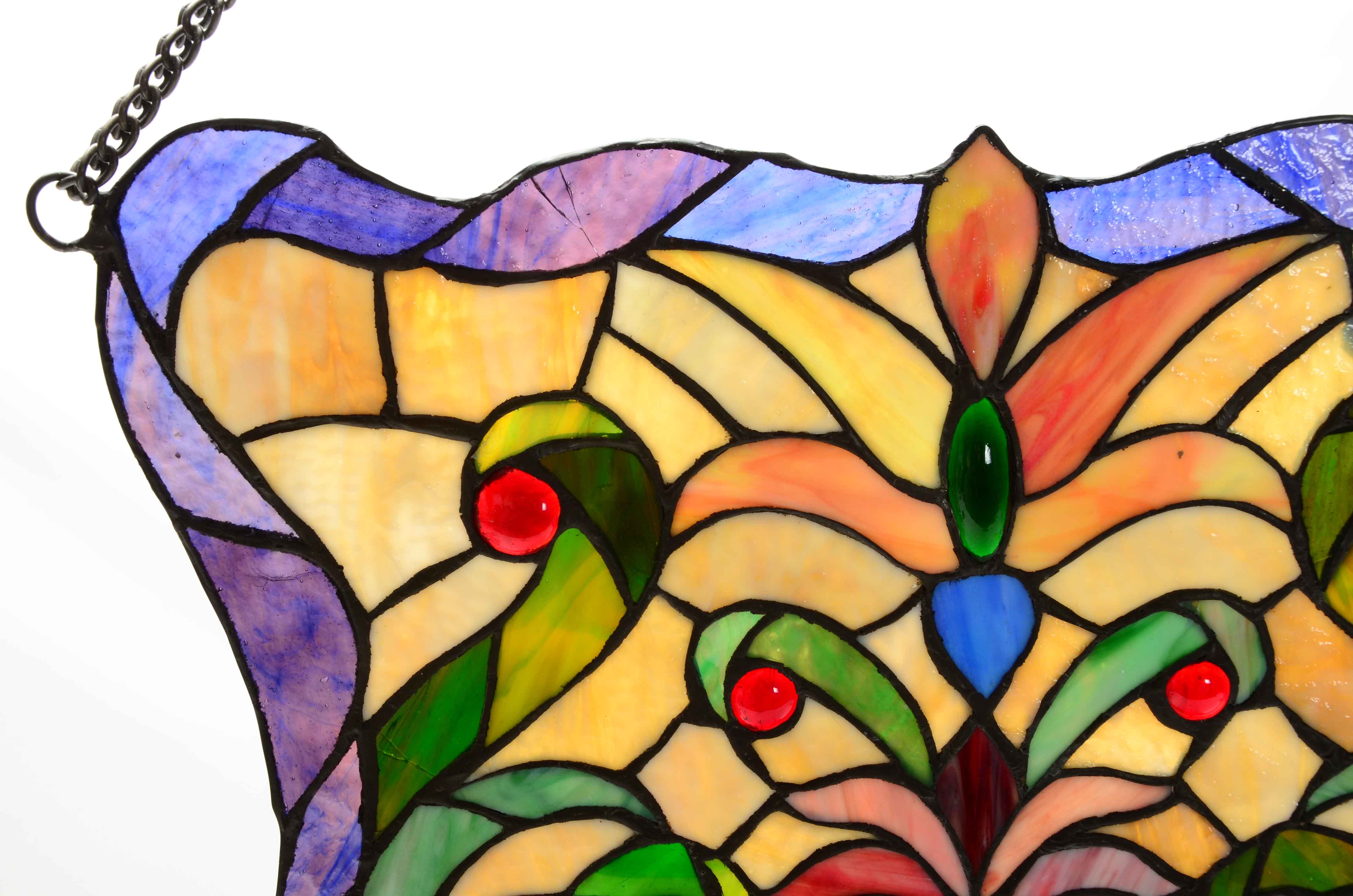 Hanging Stained Glass Panel