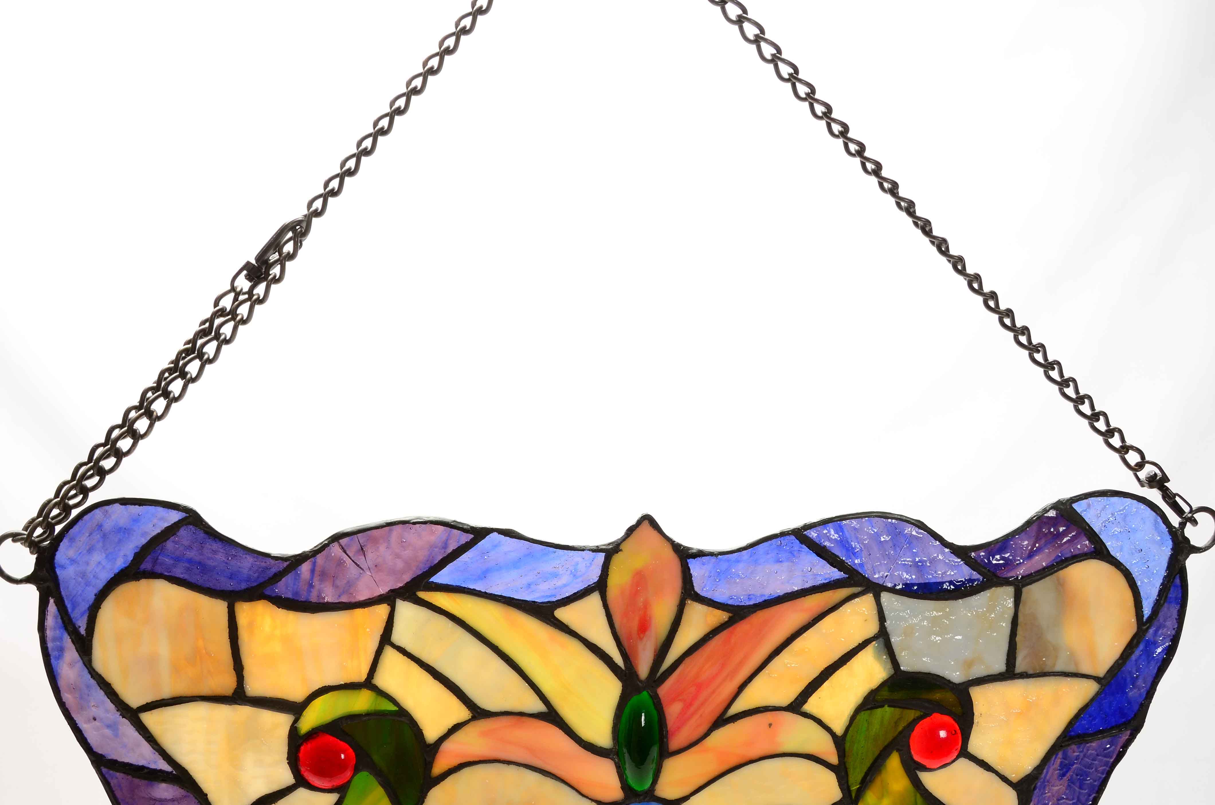 Hanging Stained Glass Panel