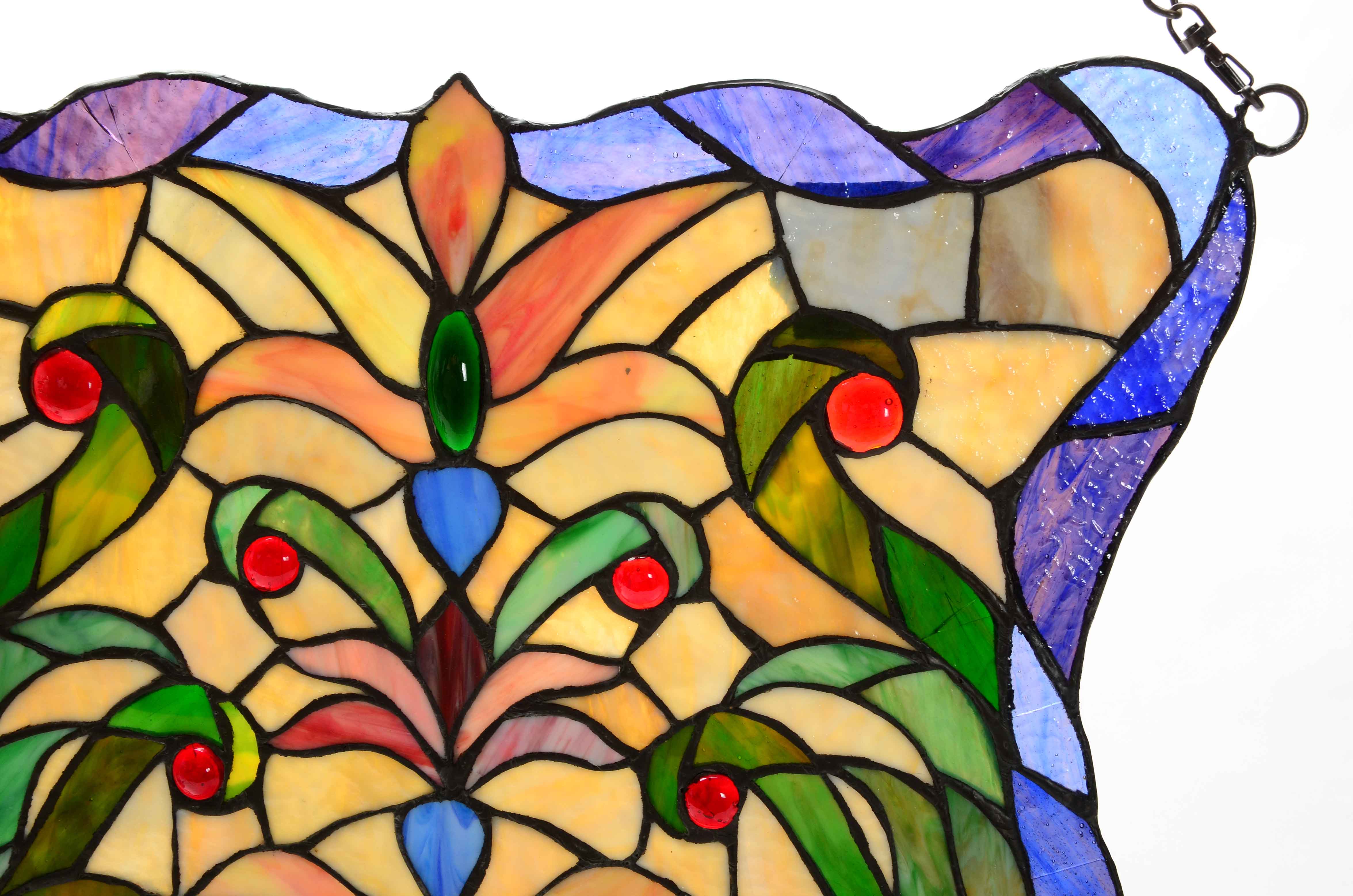 Hanging Stained Glass Panel