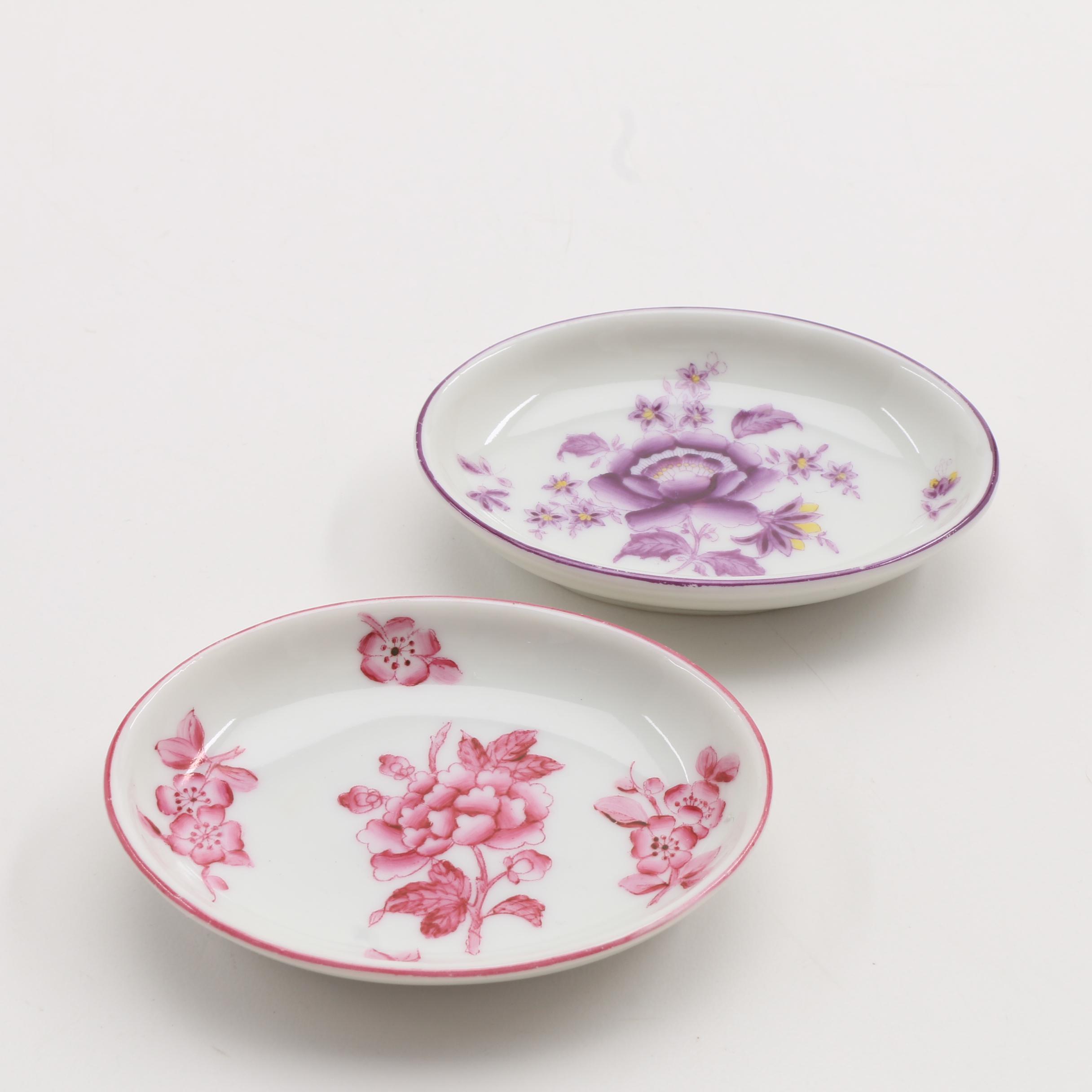 Herend Porcelain Butter Pats and Tiny vase