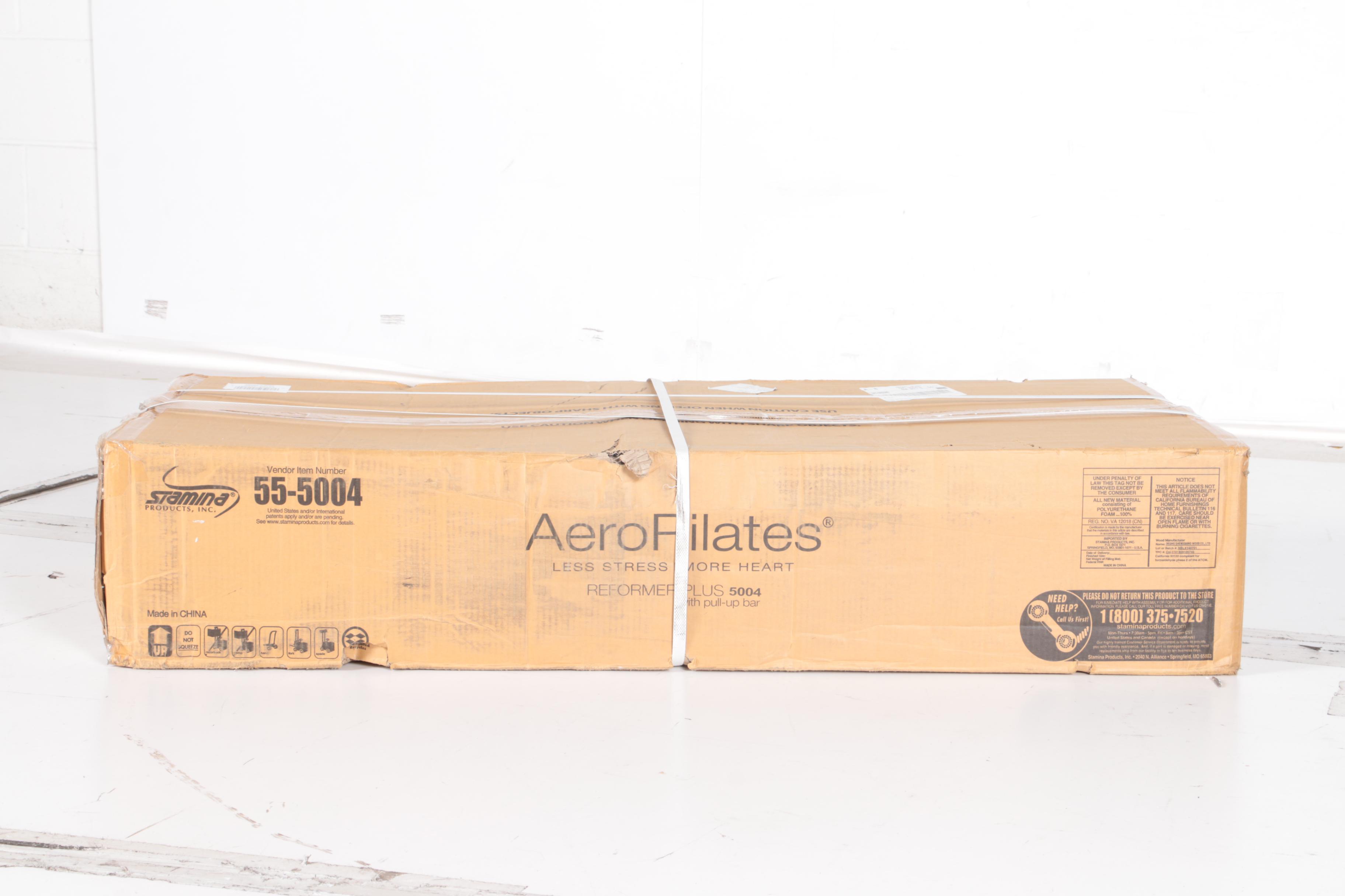 Aero Pilates Reformer Plus 5004 With Pull Up Bar, Floor Stand and Head Pillow