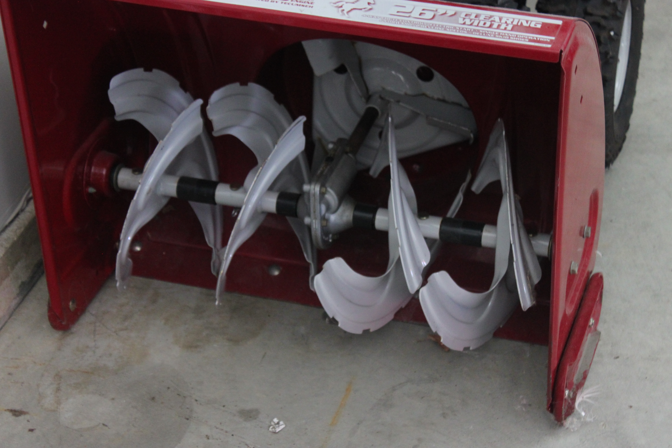 White Outdoor "Tecumsah" Snow Blower